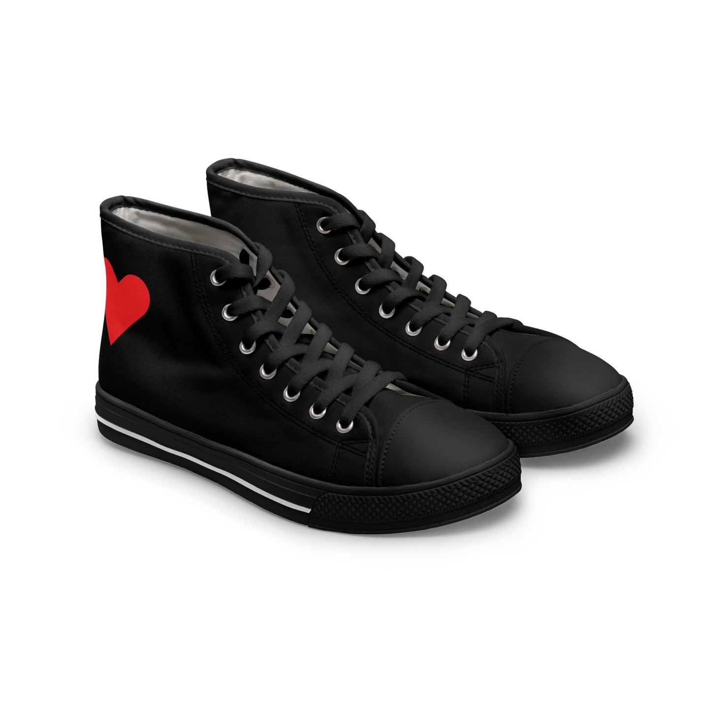 Women's Black High Top Sneakers