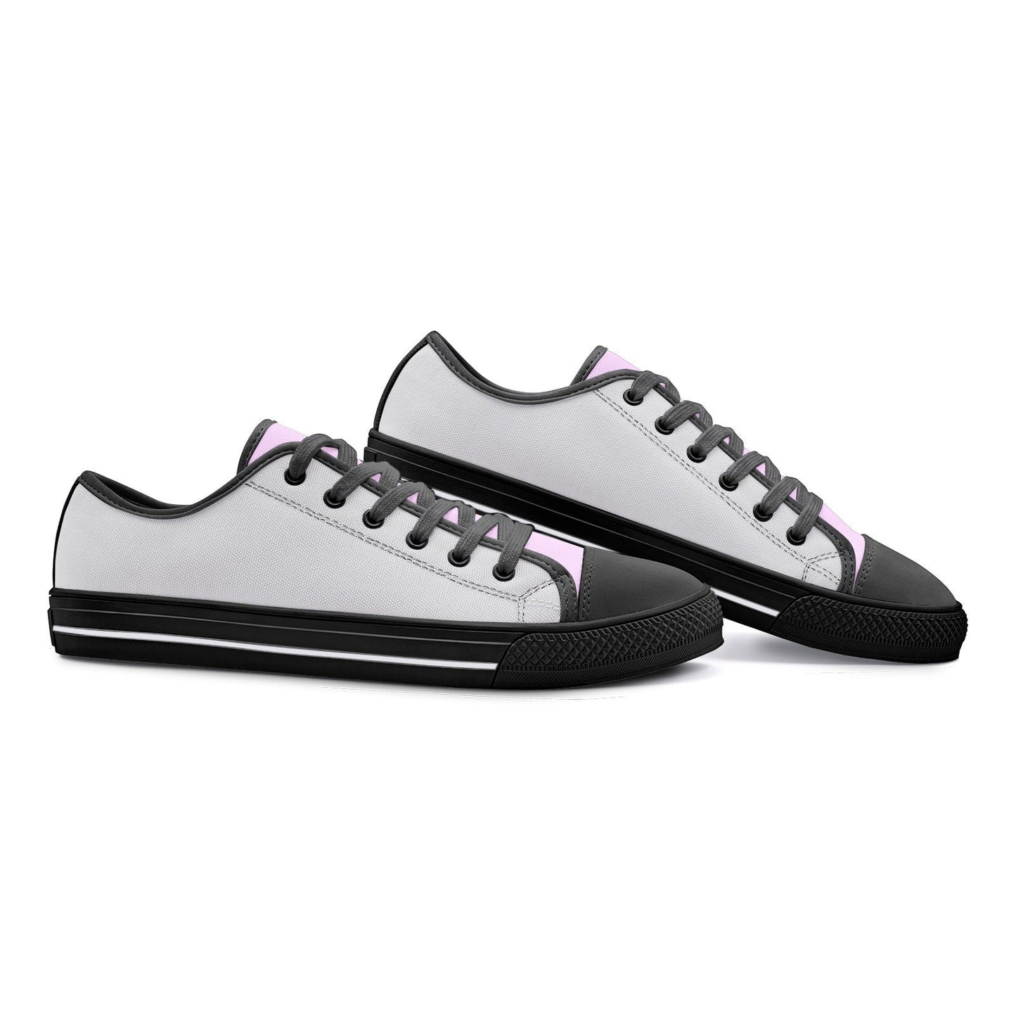 Pink Sneakers Unisex Low Top Canvas Shoes