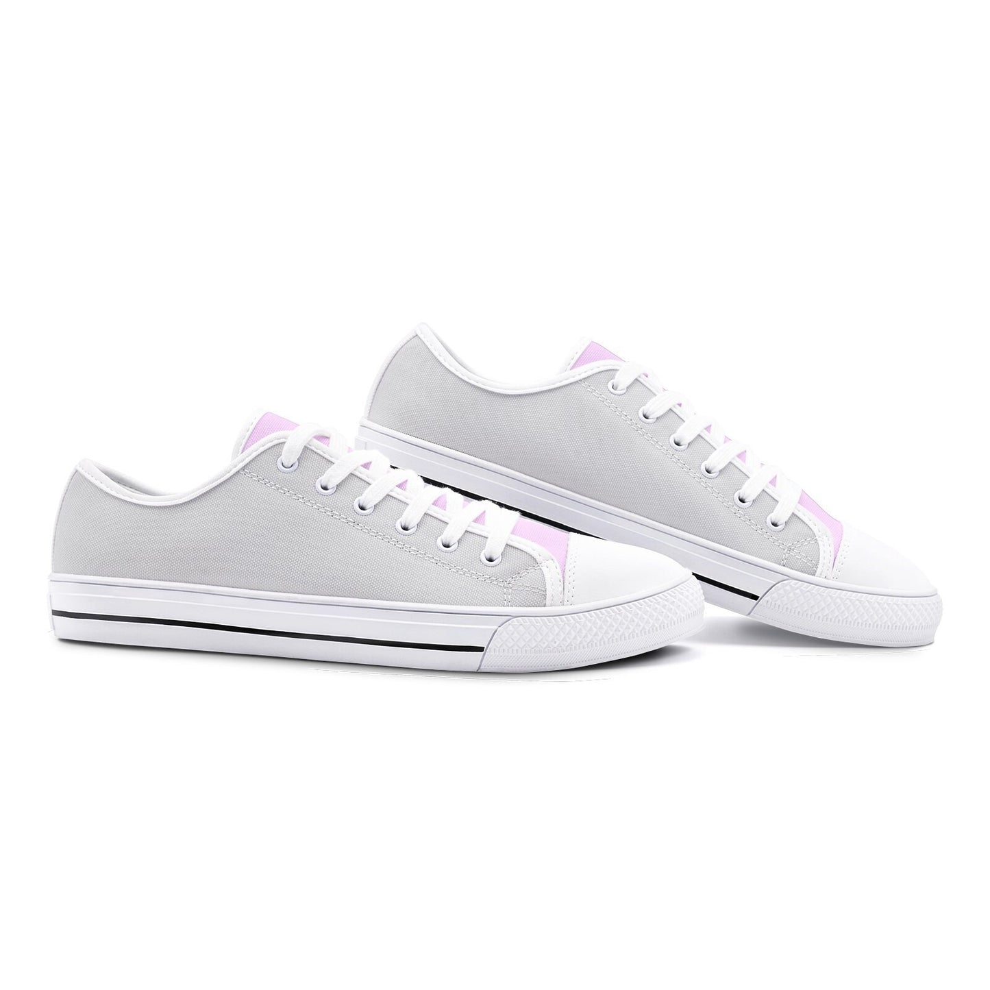 Pink Sneakers Unisex Low Top Canvas Shoes