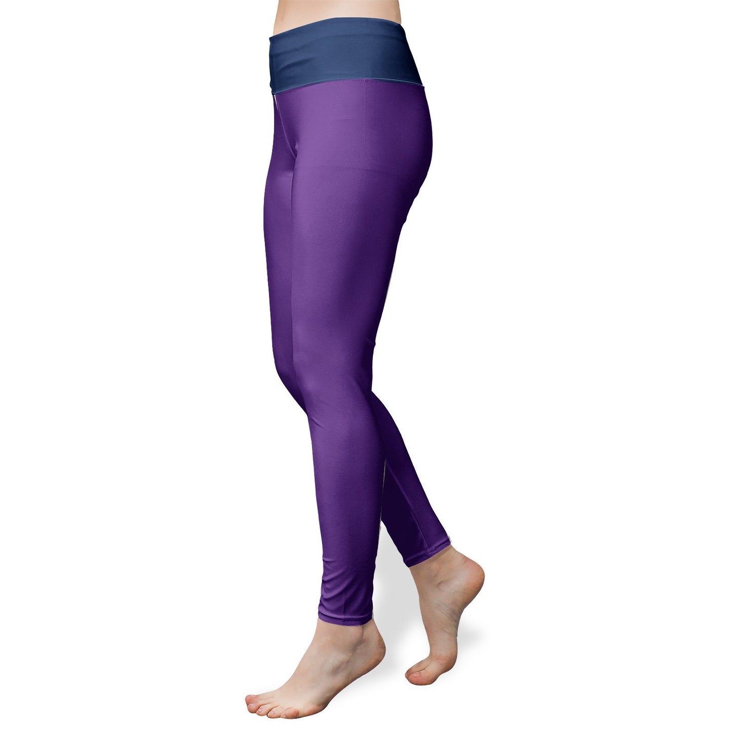 Purple Yoga Leggings: High-Waisted, Breathable Fabric
