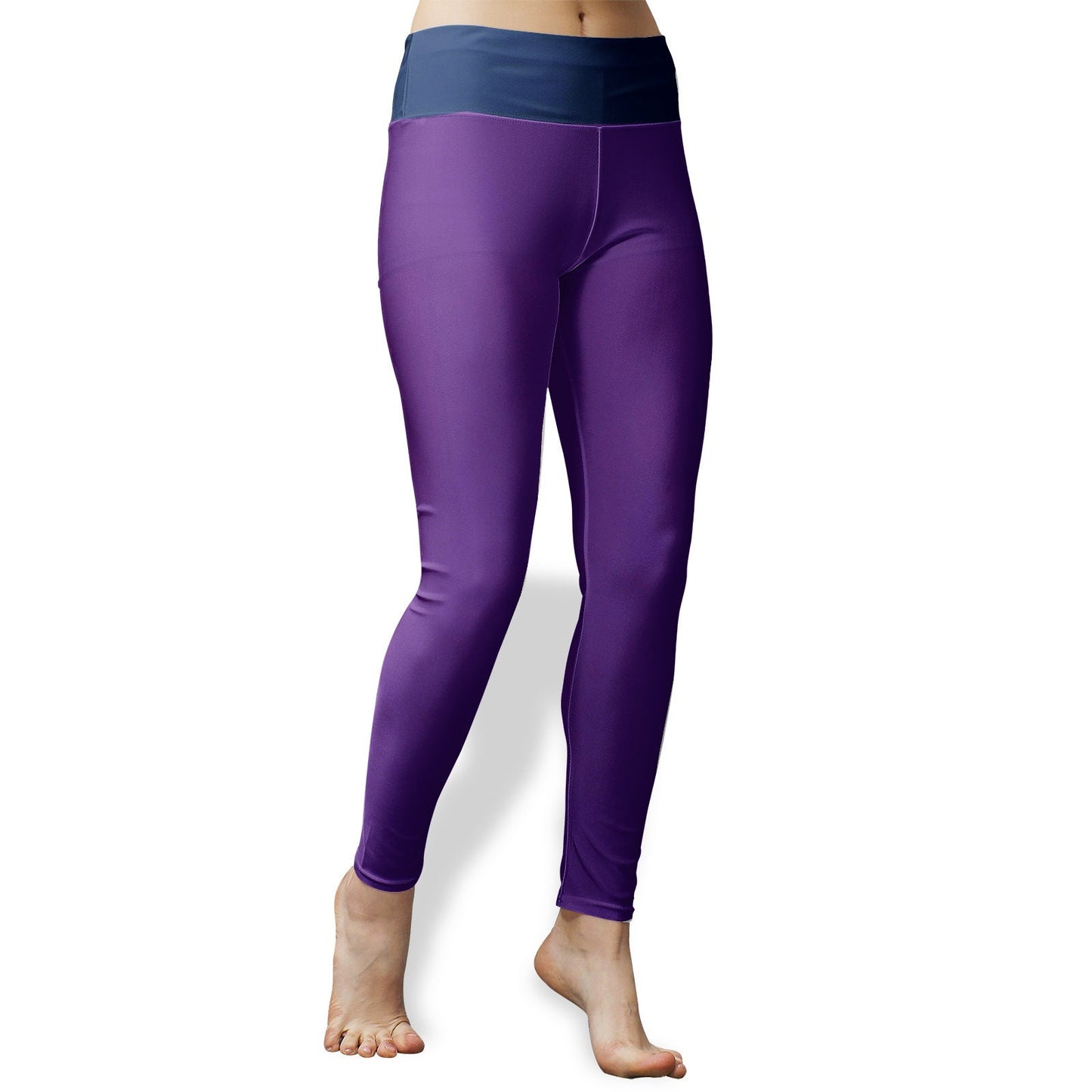 Purple Yoga Leggings: High-Waisted, Breathable Fabric