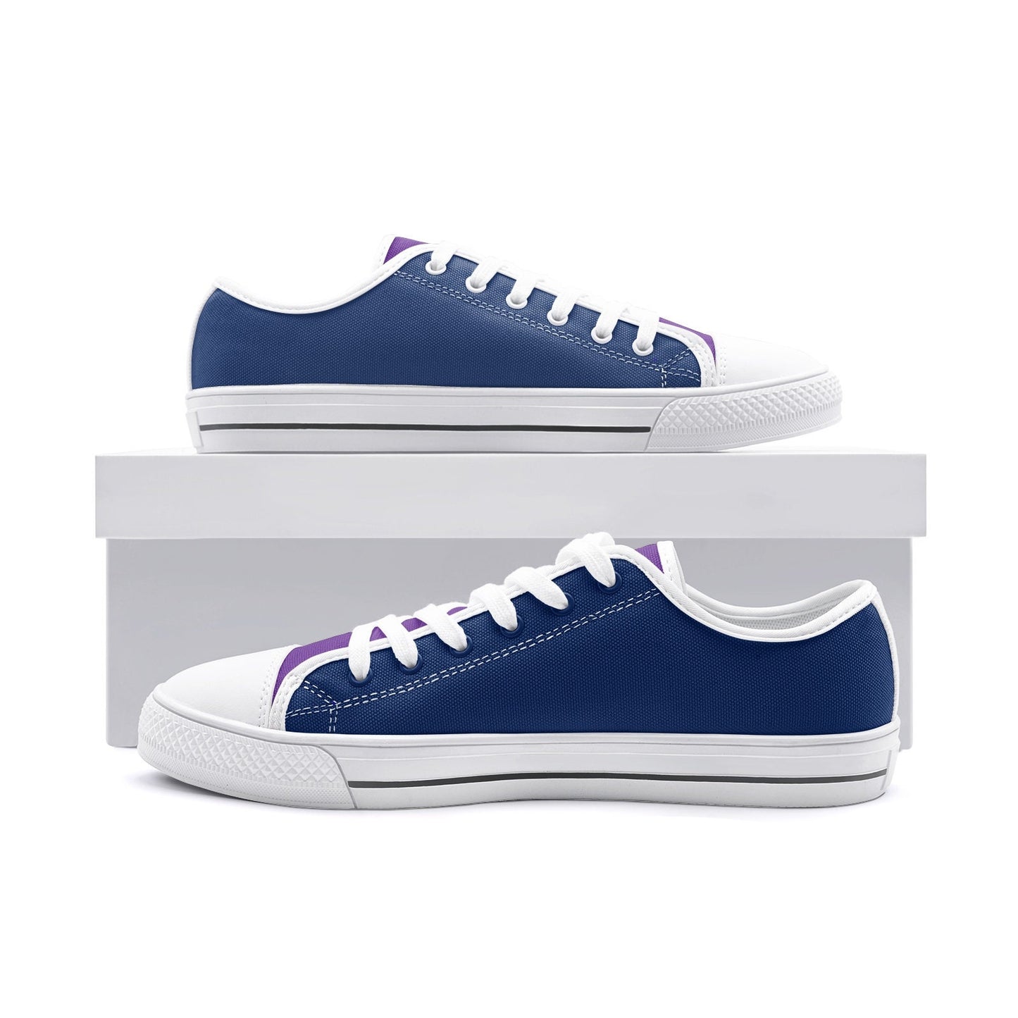 Purple Sneakers Low Top Purple Canvas Sneakers Unisex Sizes