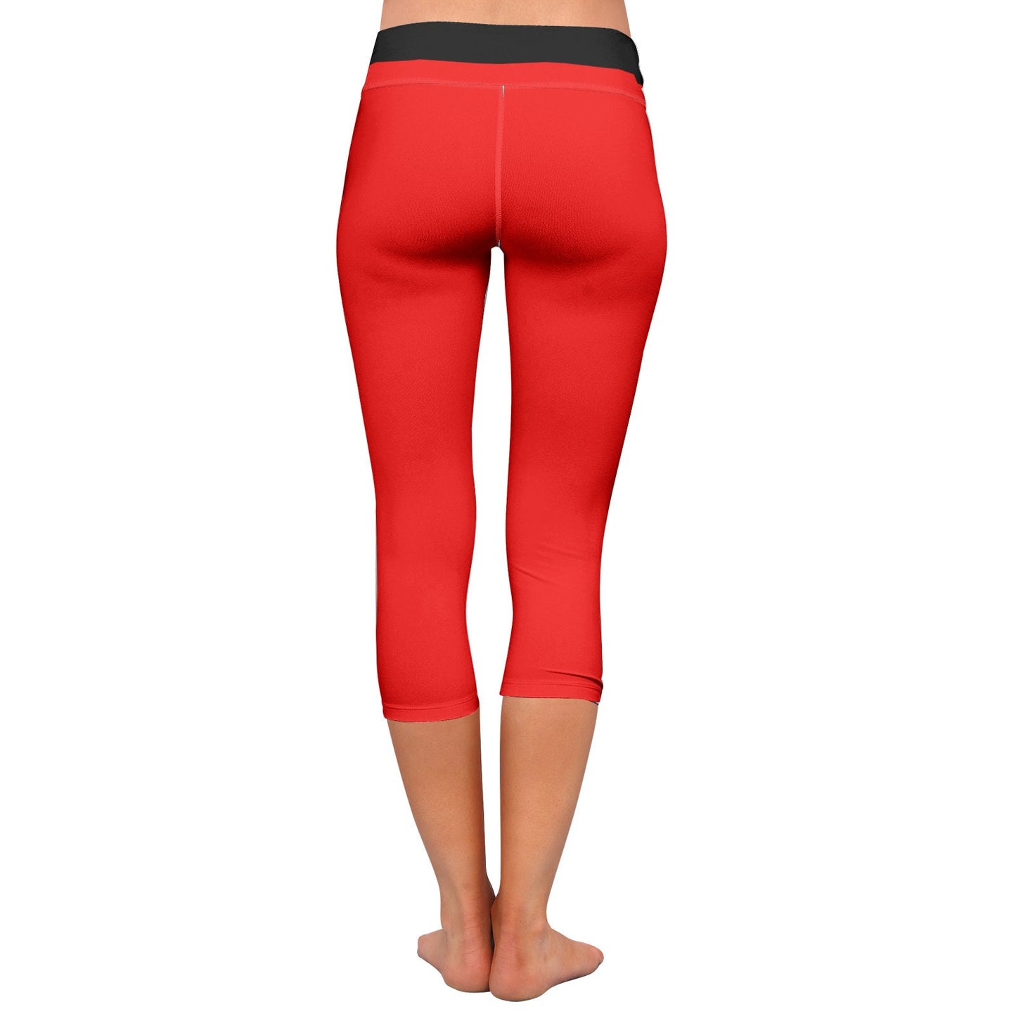 Red Capri Leggings