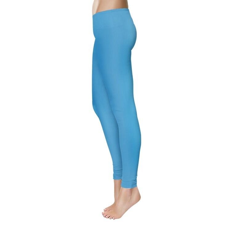 Blue Leggings Women's Temp Control Cotton Leggings