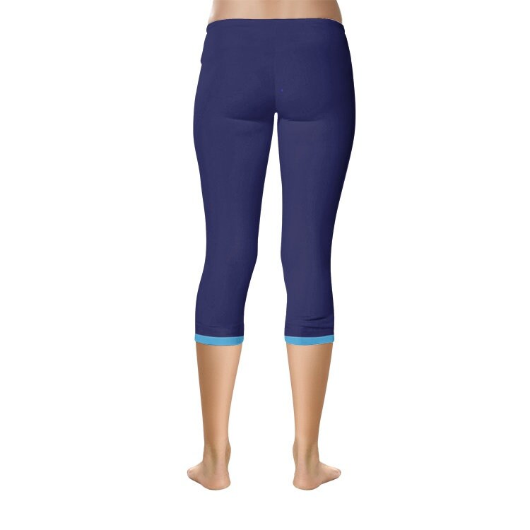 Blue Capri Leggings