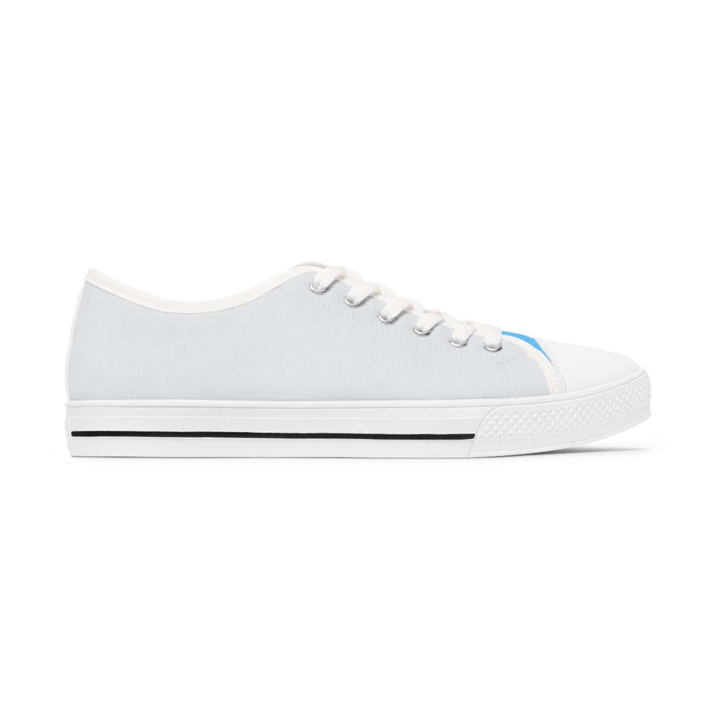 Ladies Casual Blue and Gray Sneakers