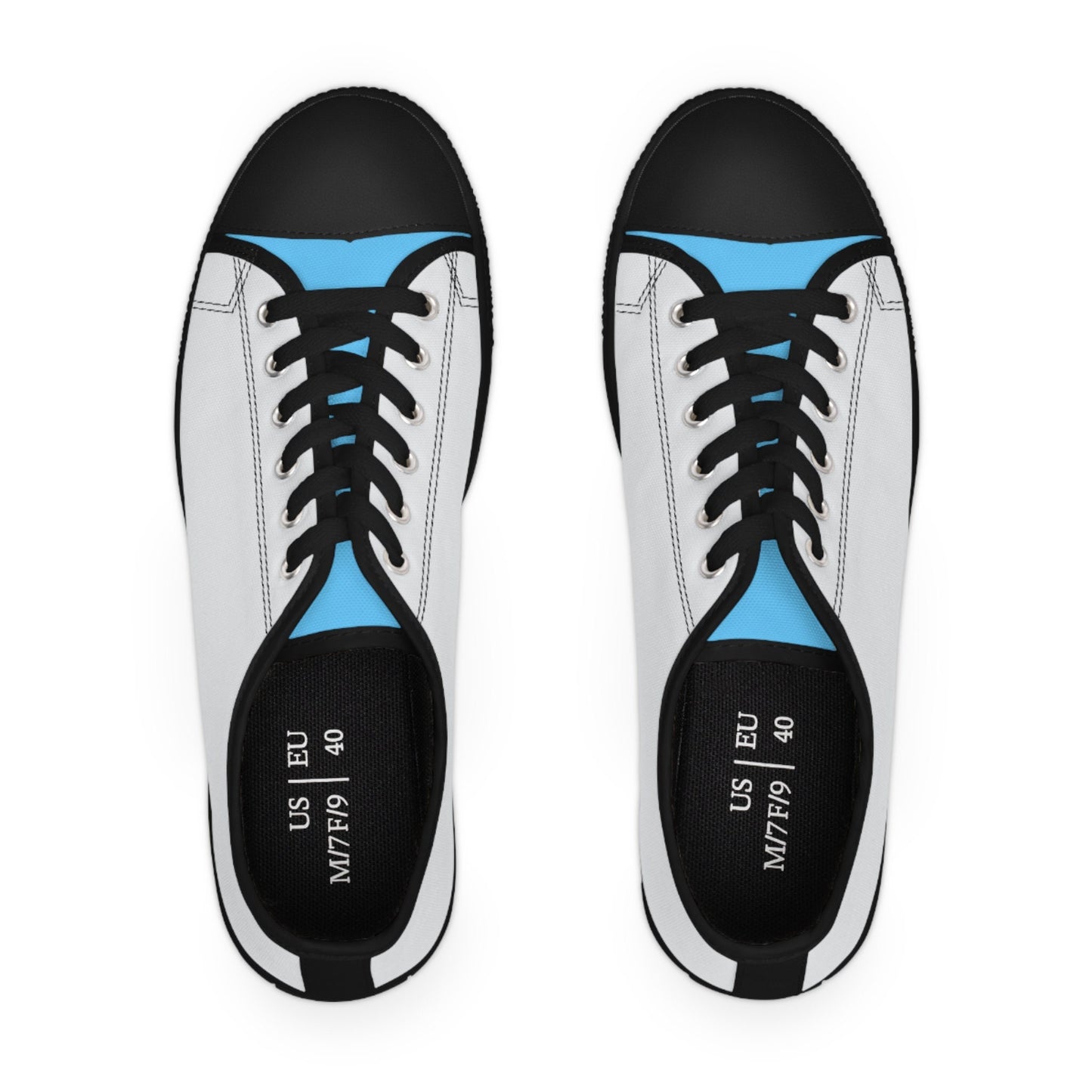 Ladies Casual Blue and Gray Sneakers