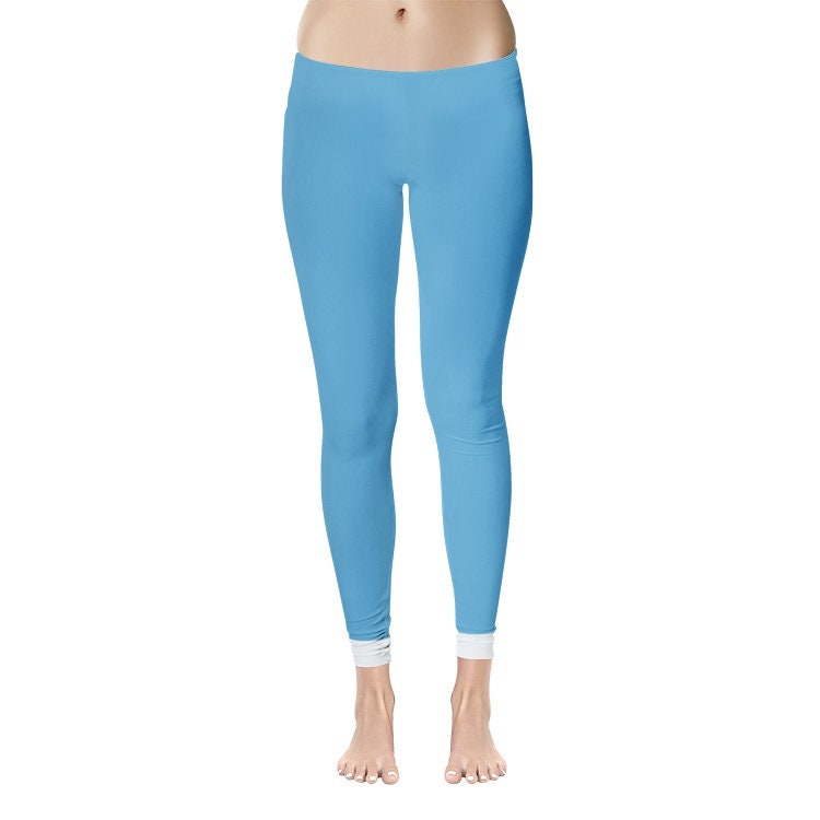 Women's Blue Spandex Leggings