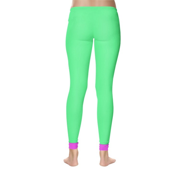Women's Green Spandex Leggings