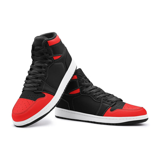 Black and Red Hightops Unisex sizes