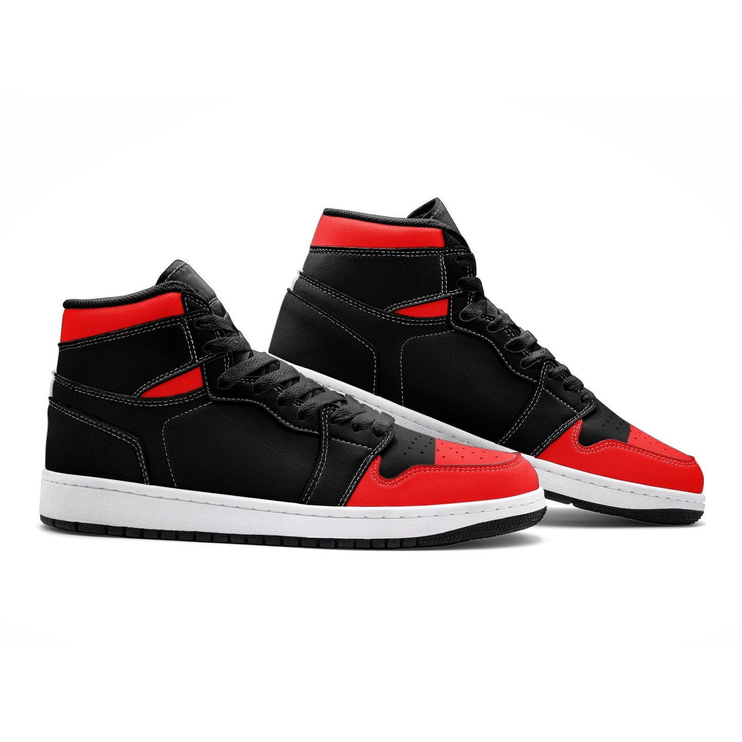 Black and Red Hightops Unisex sizes
