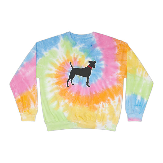 Black Dog Tie-Dye Sweatshirts Unisex Sizes