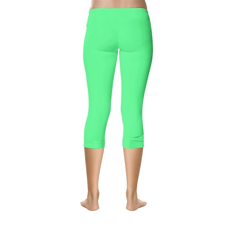 Bright Green Capri Leggings