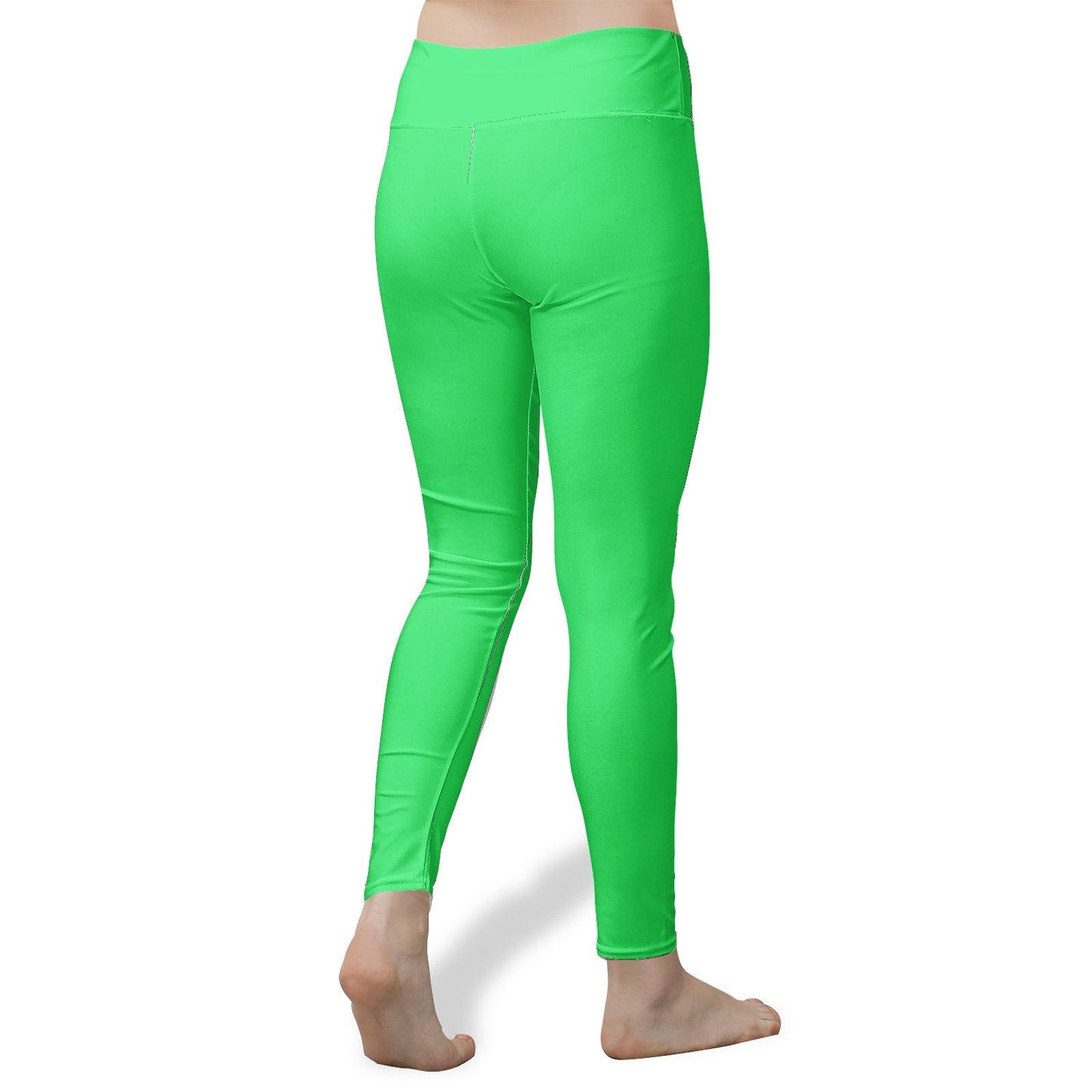 Women's High Waist Green Yoga Leggings