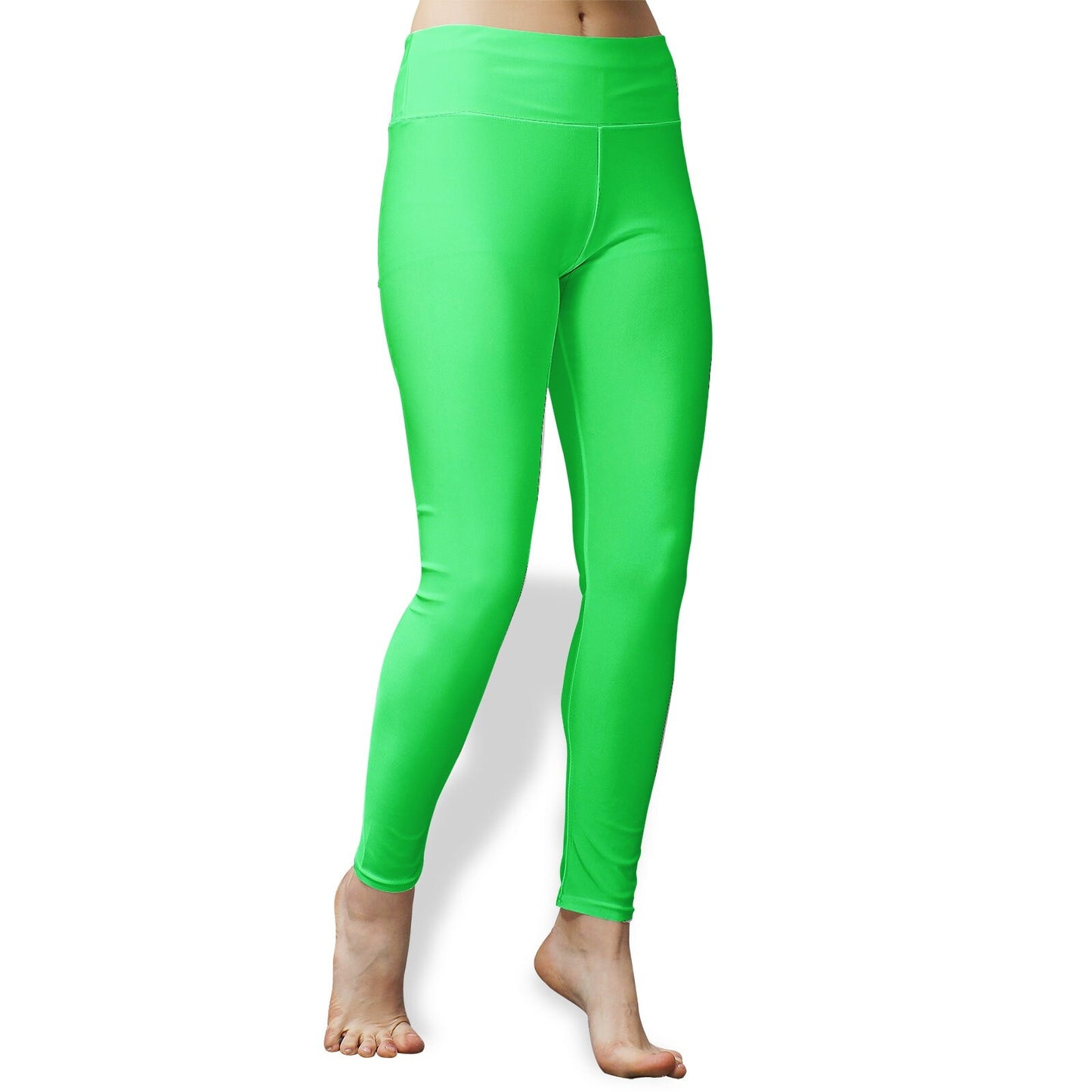 Women's High Waist Green Yoga Leggings