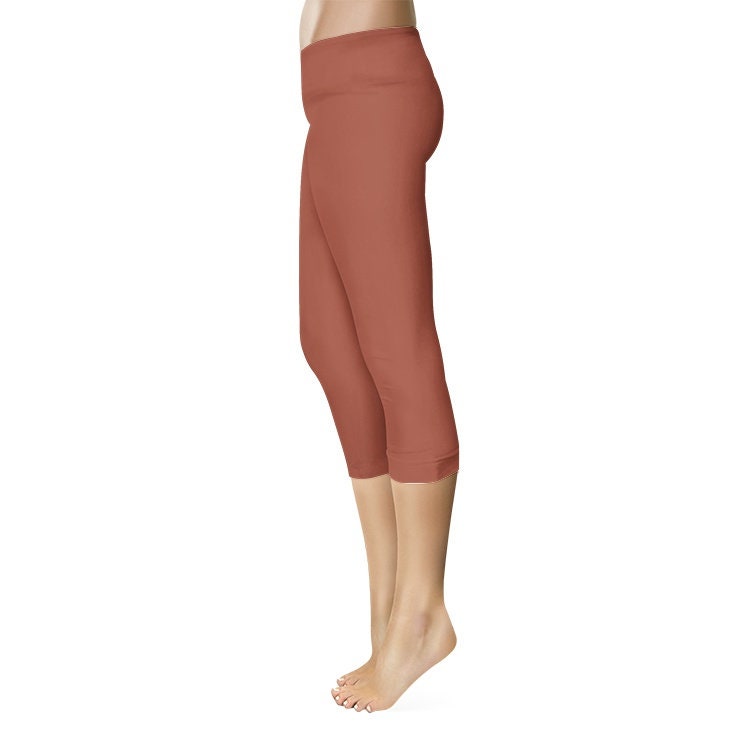 Brown Capri Leggings