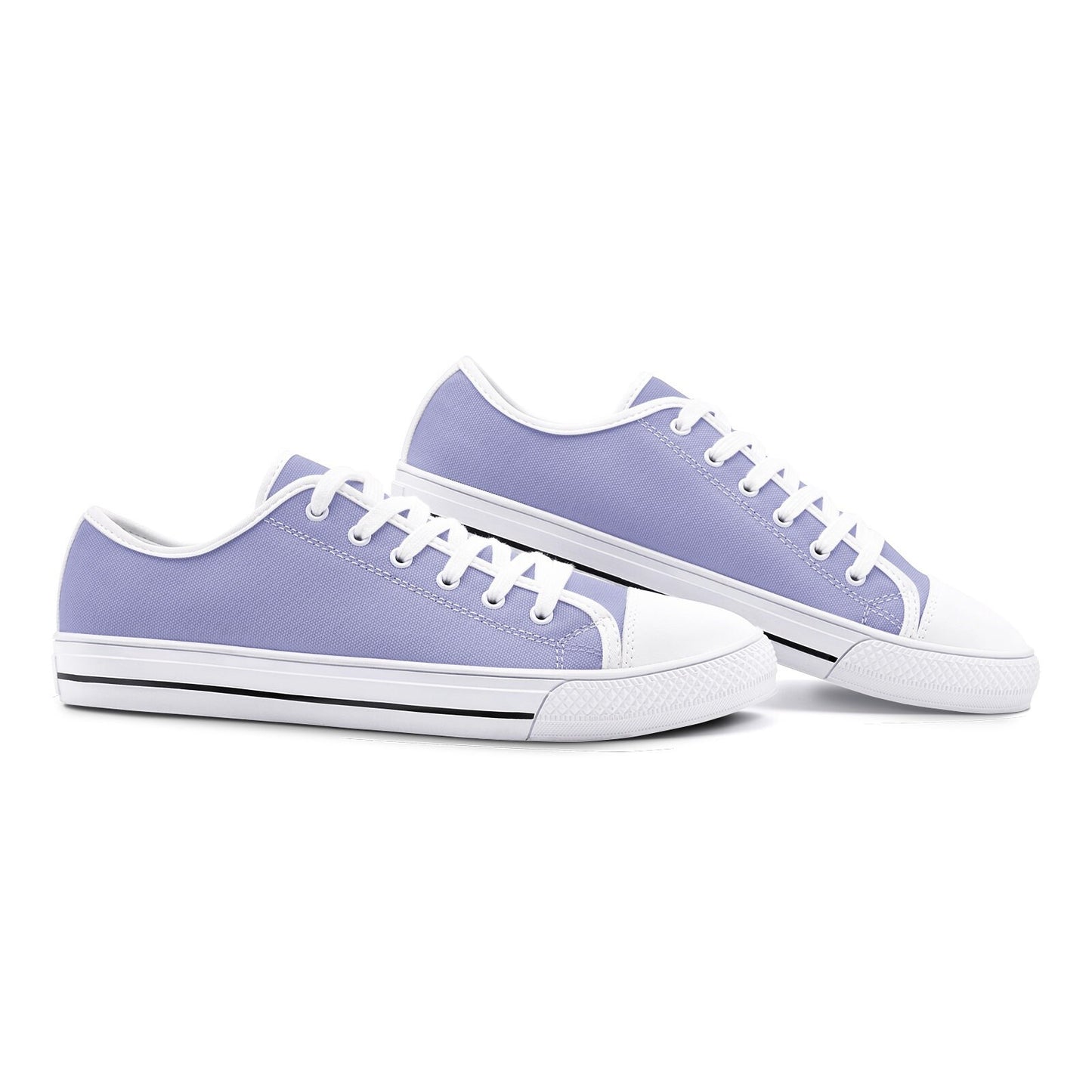 Purple Sneakers Unisex Low Top Purple Canvas Shoes