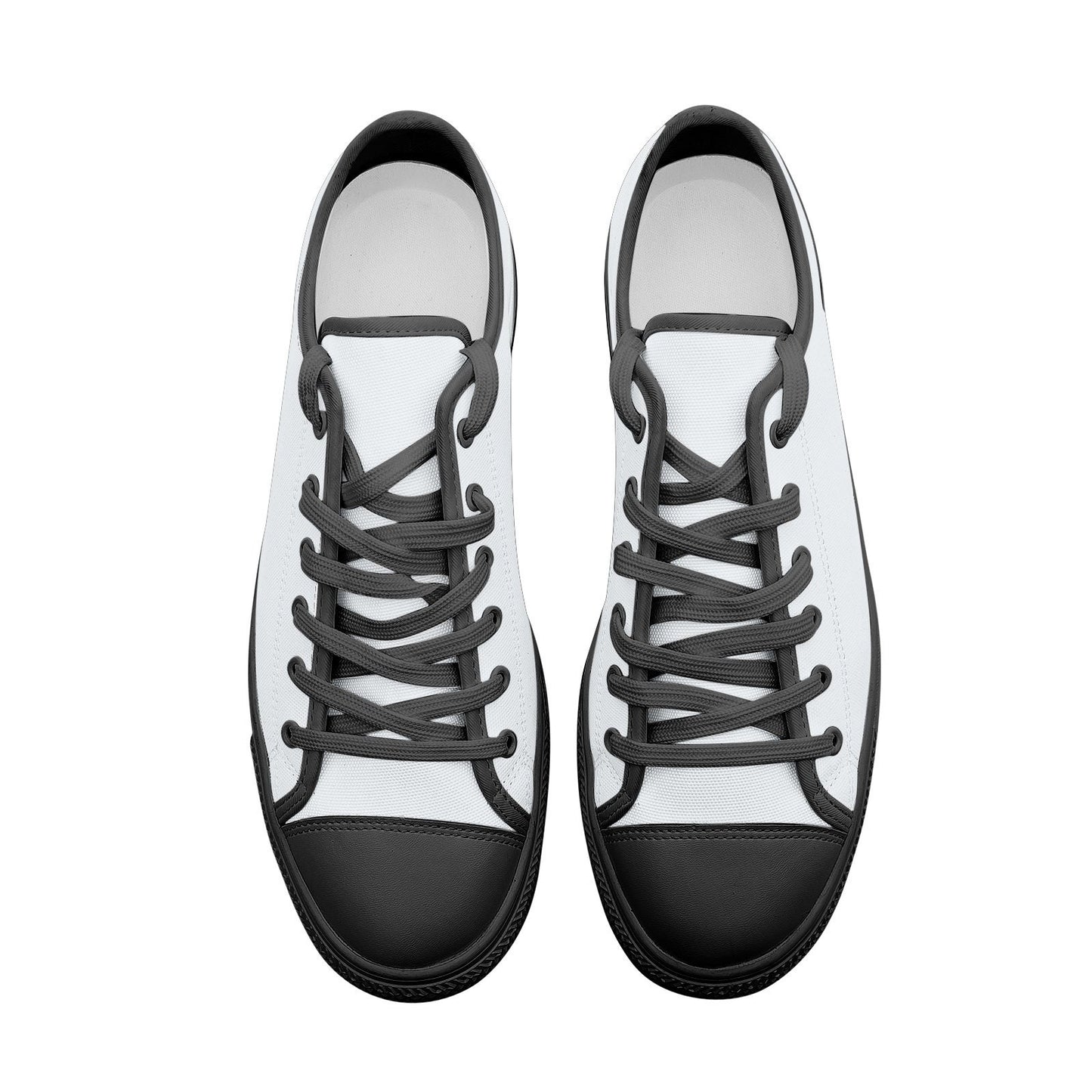 Gray Low Top Canvas Shoes