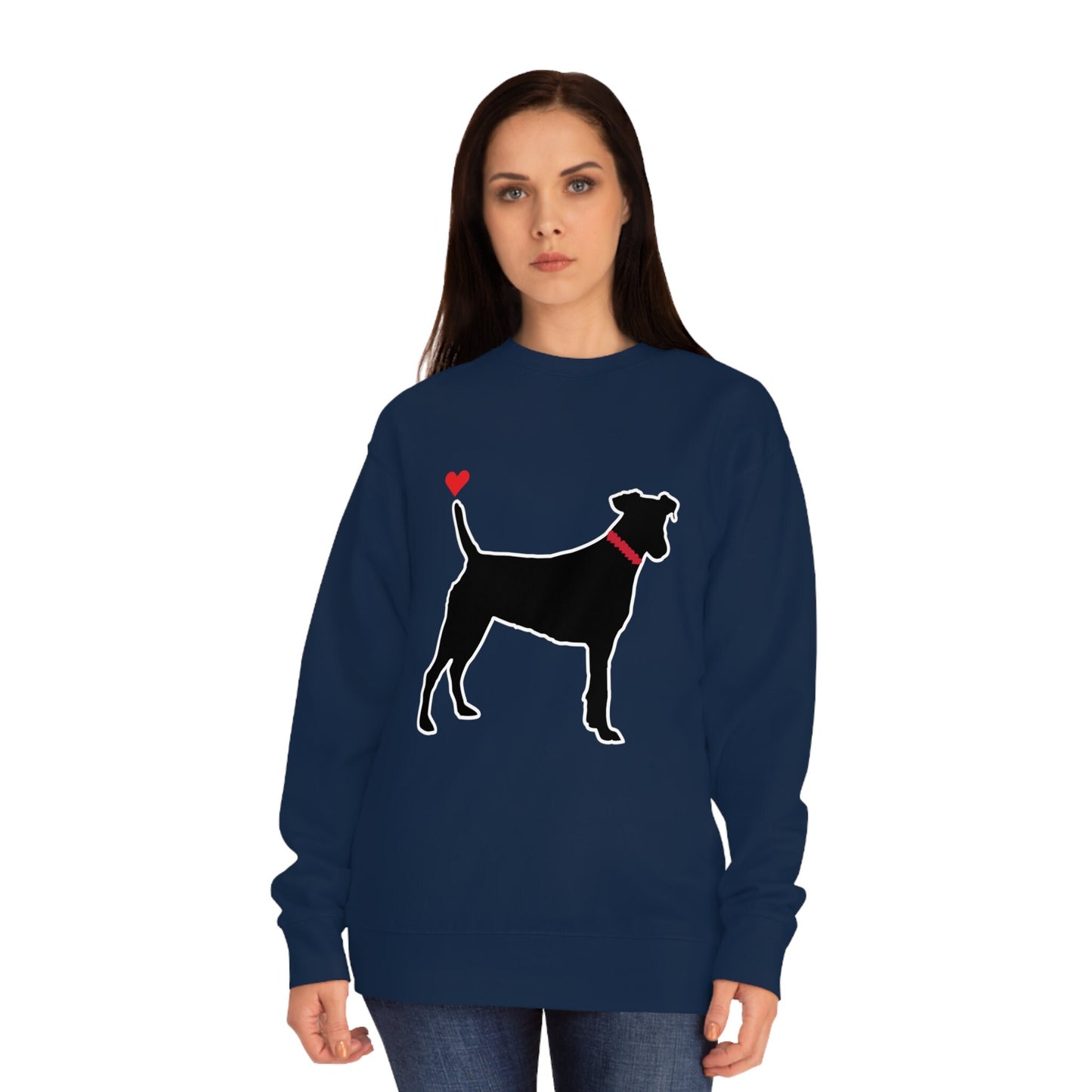 Black Dog Sweatshirts Unisex Crew Black Dog Sweatshirt