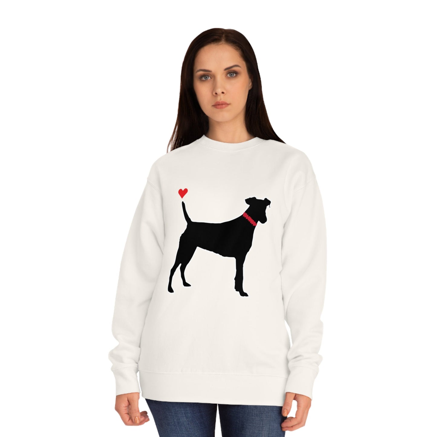 Black Dog Sweatshirts Unisex Crew Black Dog Sweatshirt