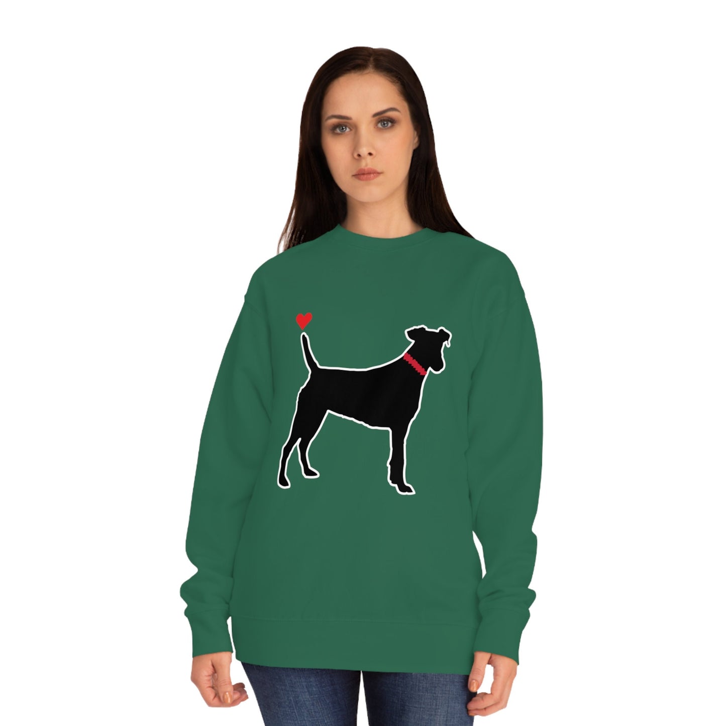 Black Dog Sweatshirts Unisex Crew Black Dog Sweatshirt