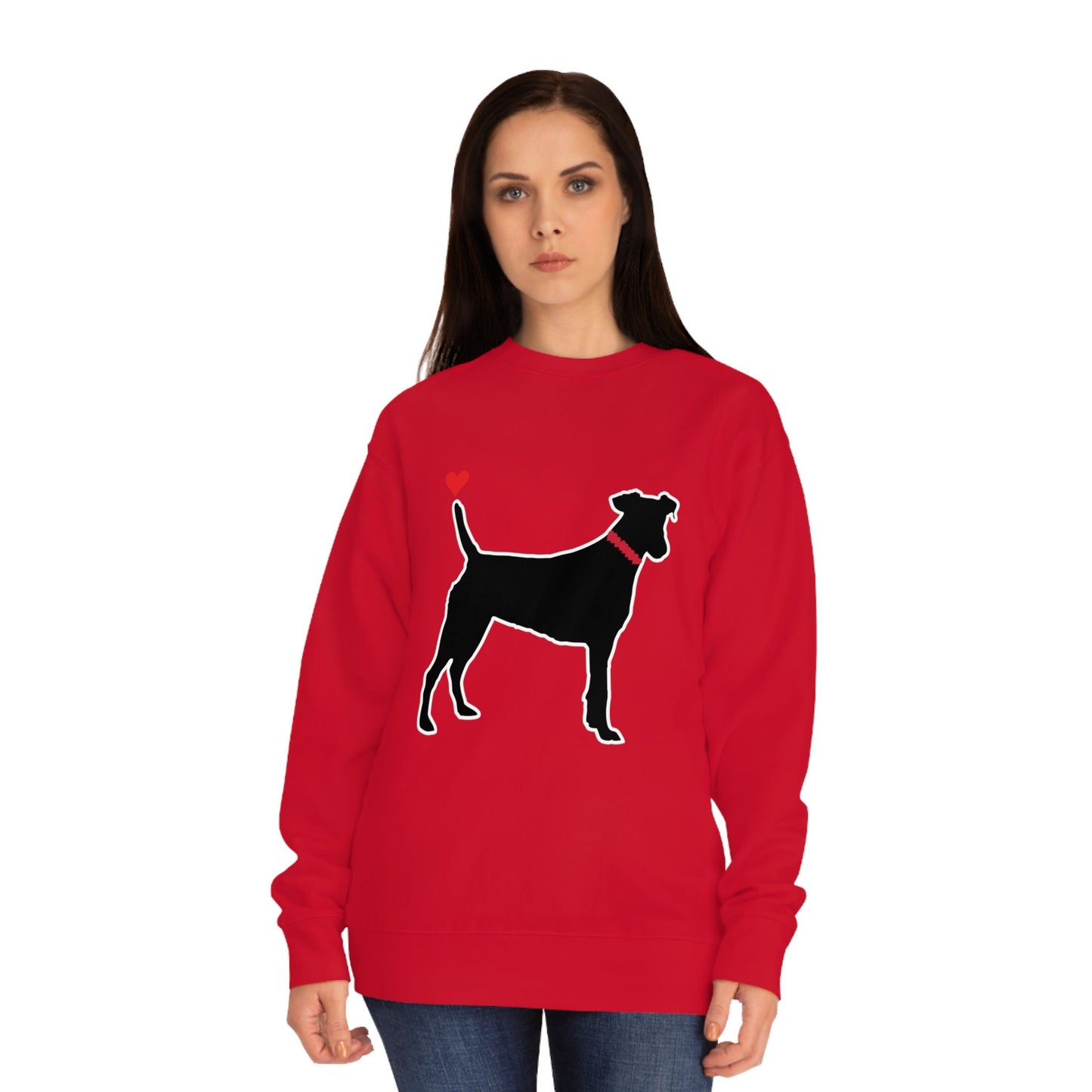 Black Dog Sweatshirts Unisex Crew Black Dog Sweatshirt