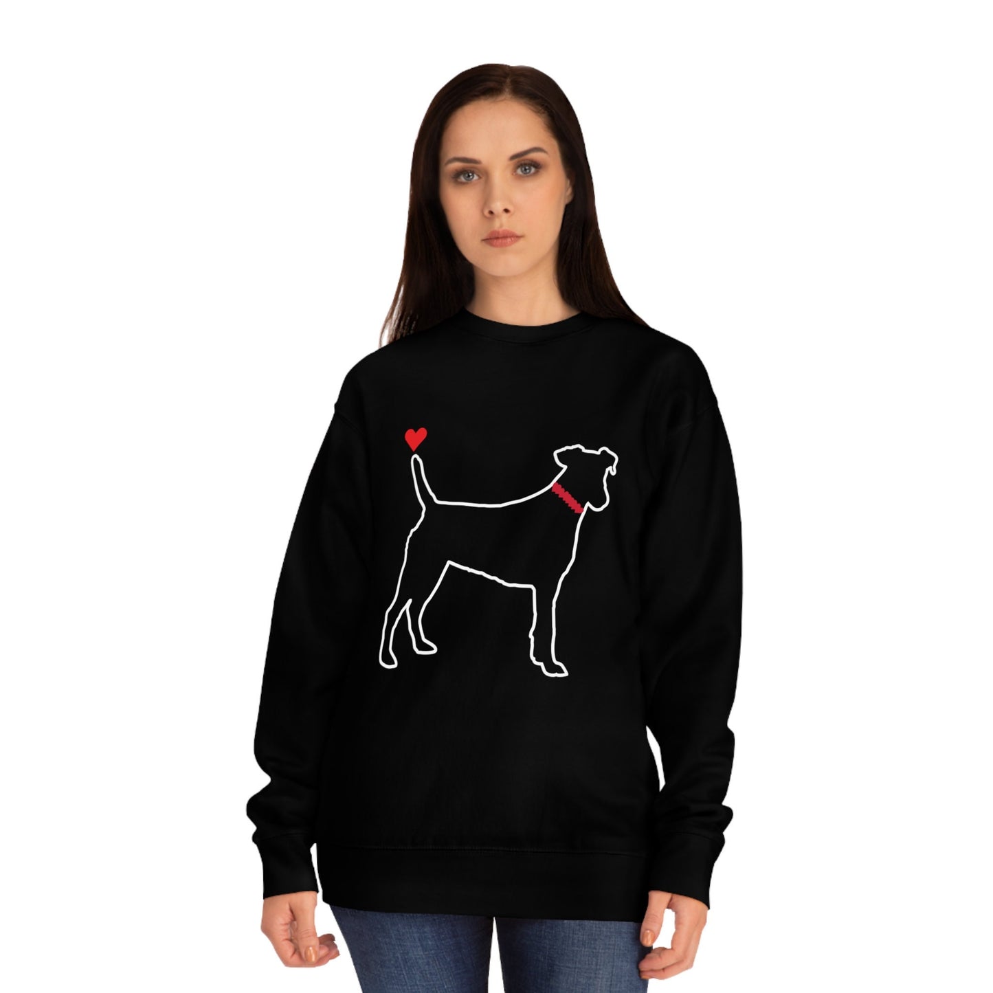 Black Dog Sweatshirts Unisex Crew Black Dog Sweatshirt