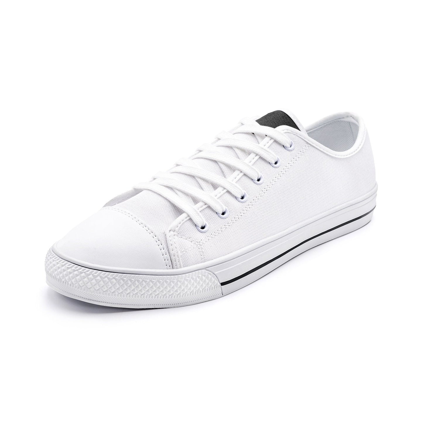 White Low Top Canvas Shoes