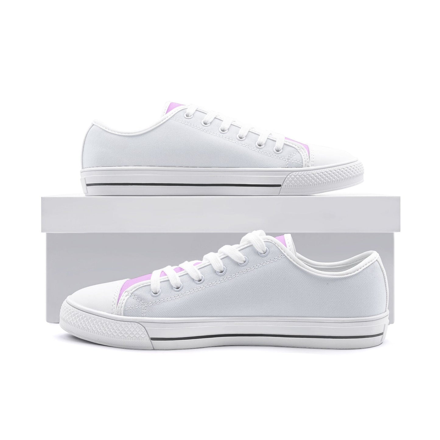 Pink Sneakers Low Top Canvas Shoes Pink