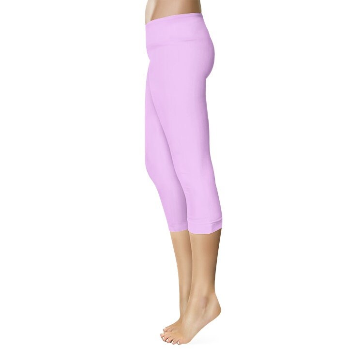 Pink Capri Leggings Pink Yoga Leggings