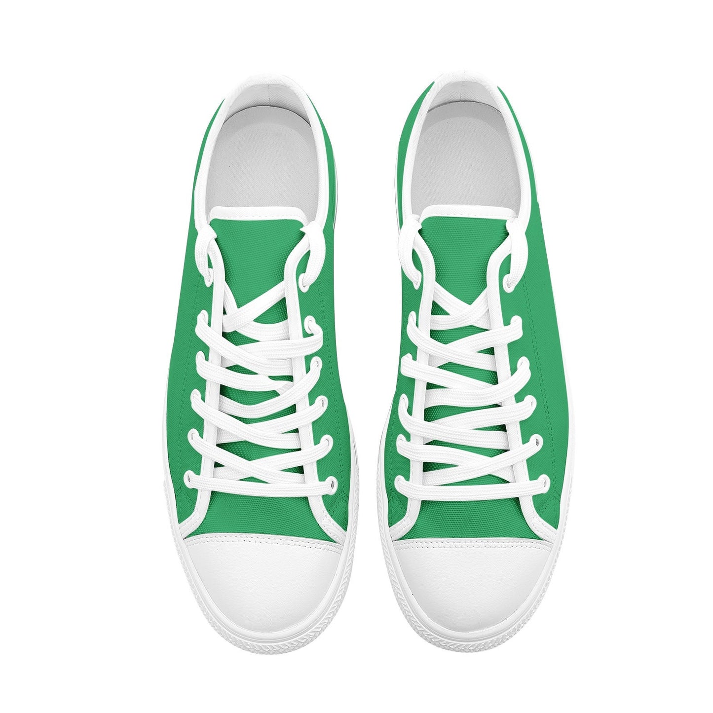 Green Low Top Canvas Sneakers