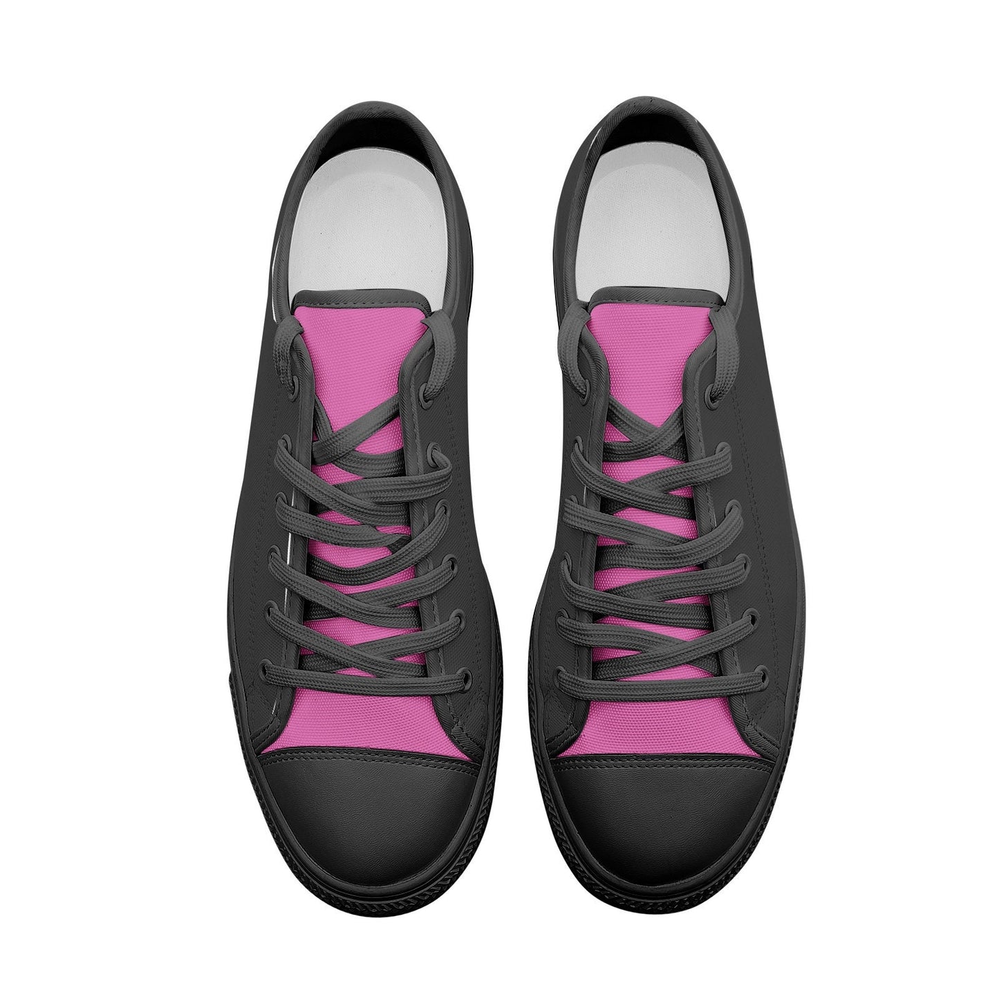 Pink Low Top Canvas Shoes Unisex Sizes