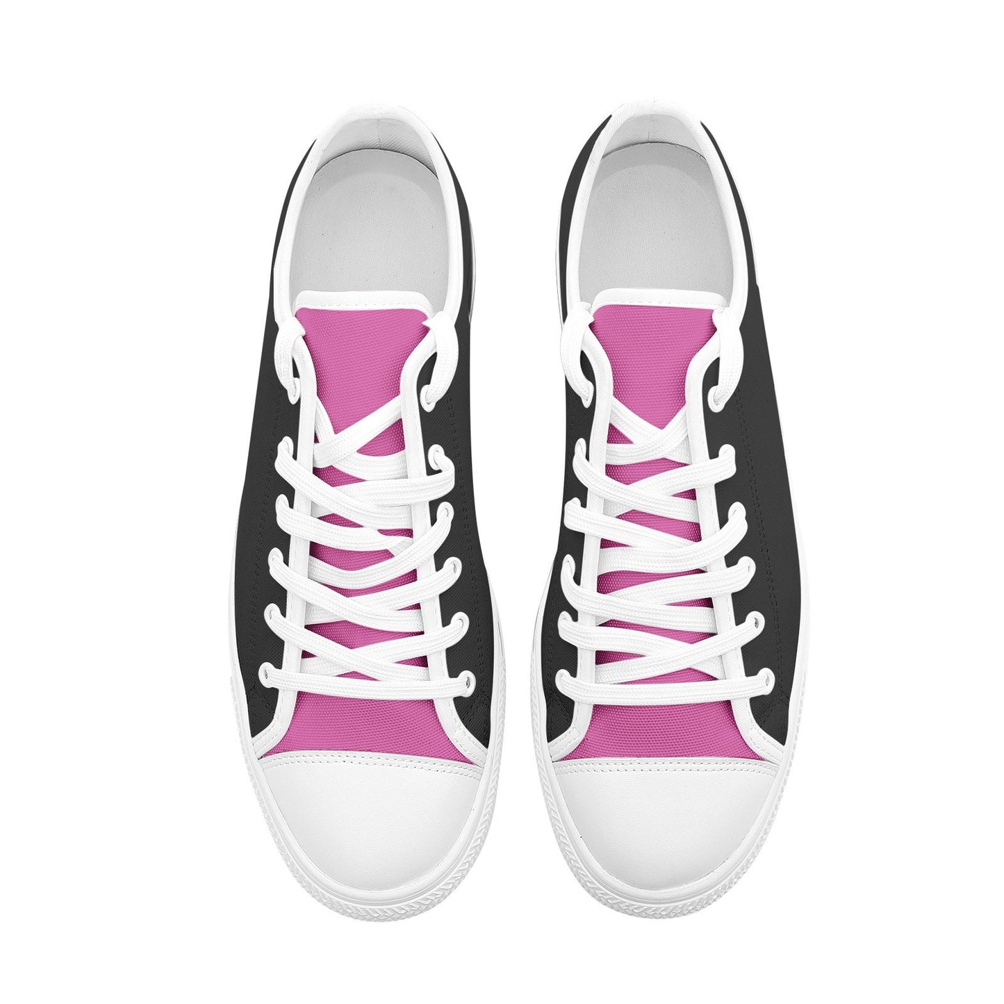 Pink Low Top Canvas Shoes Unisex Sizes