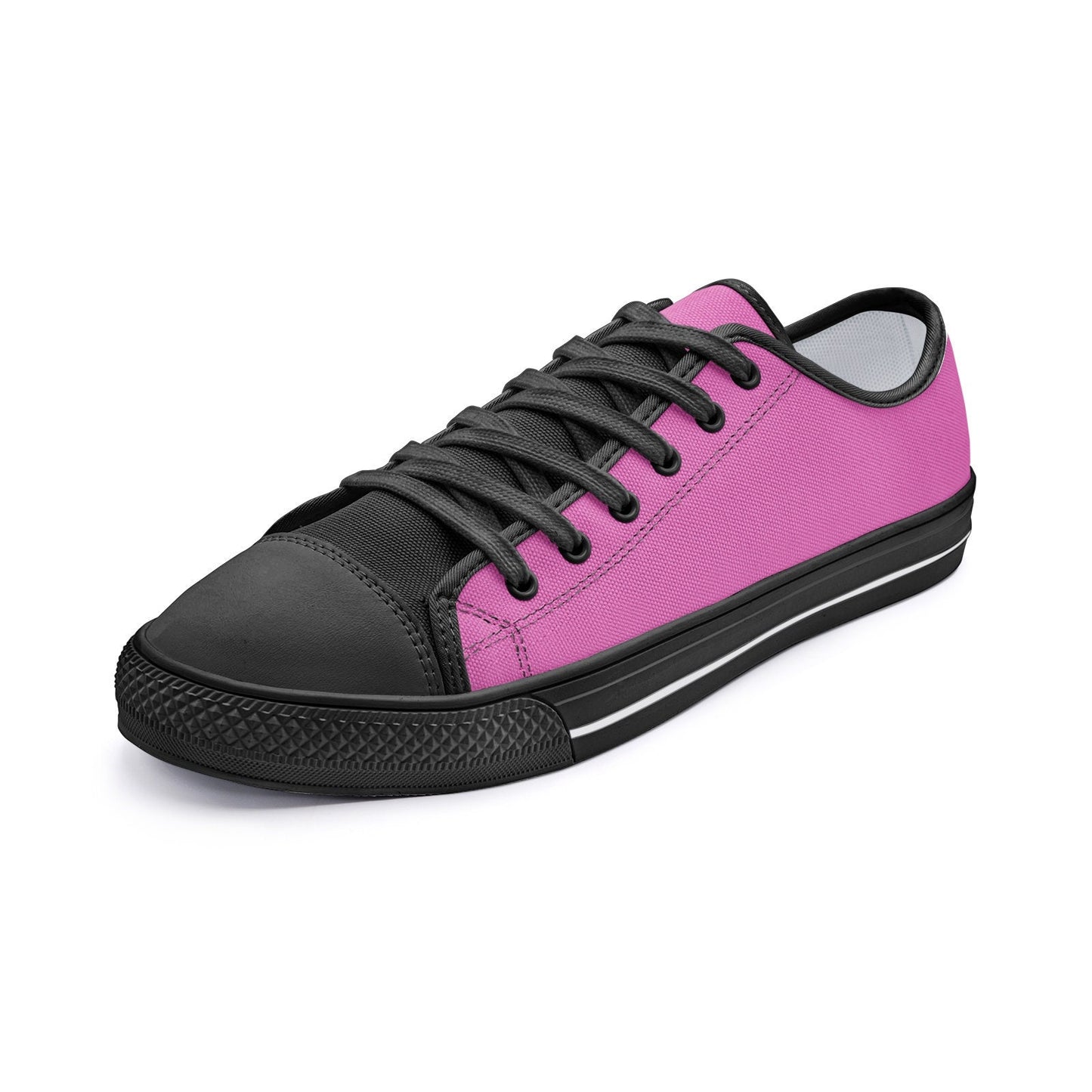 Pink Low Top Canvas Shoes Unisex Sizes