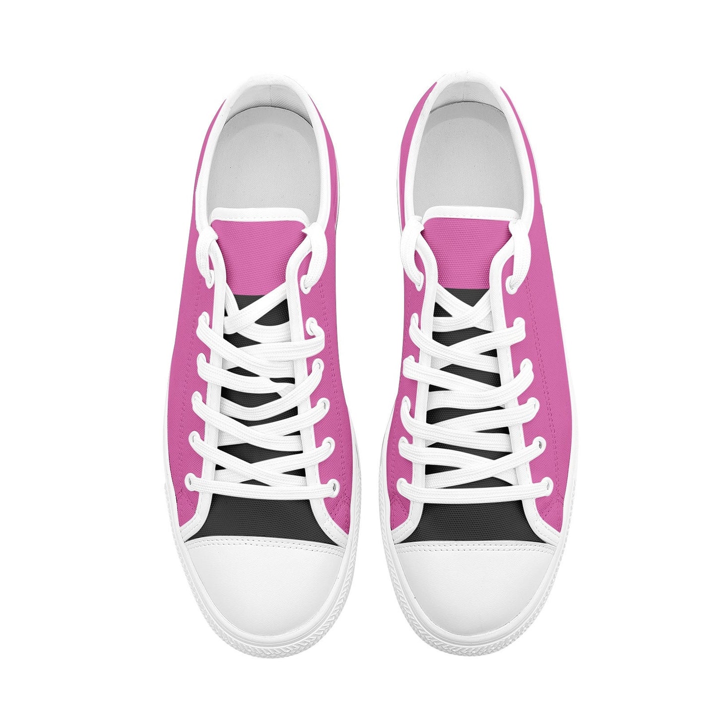 Pink Low Top Canvas Shoes Unisex Sizes