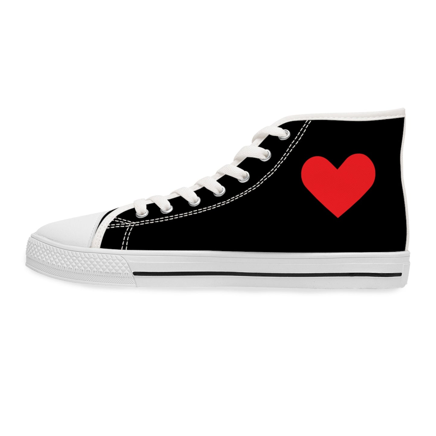 Women's Black High Top Sneakers