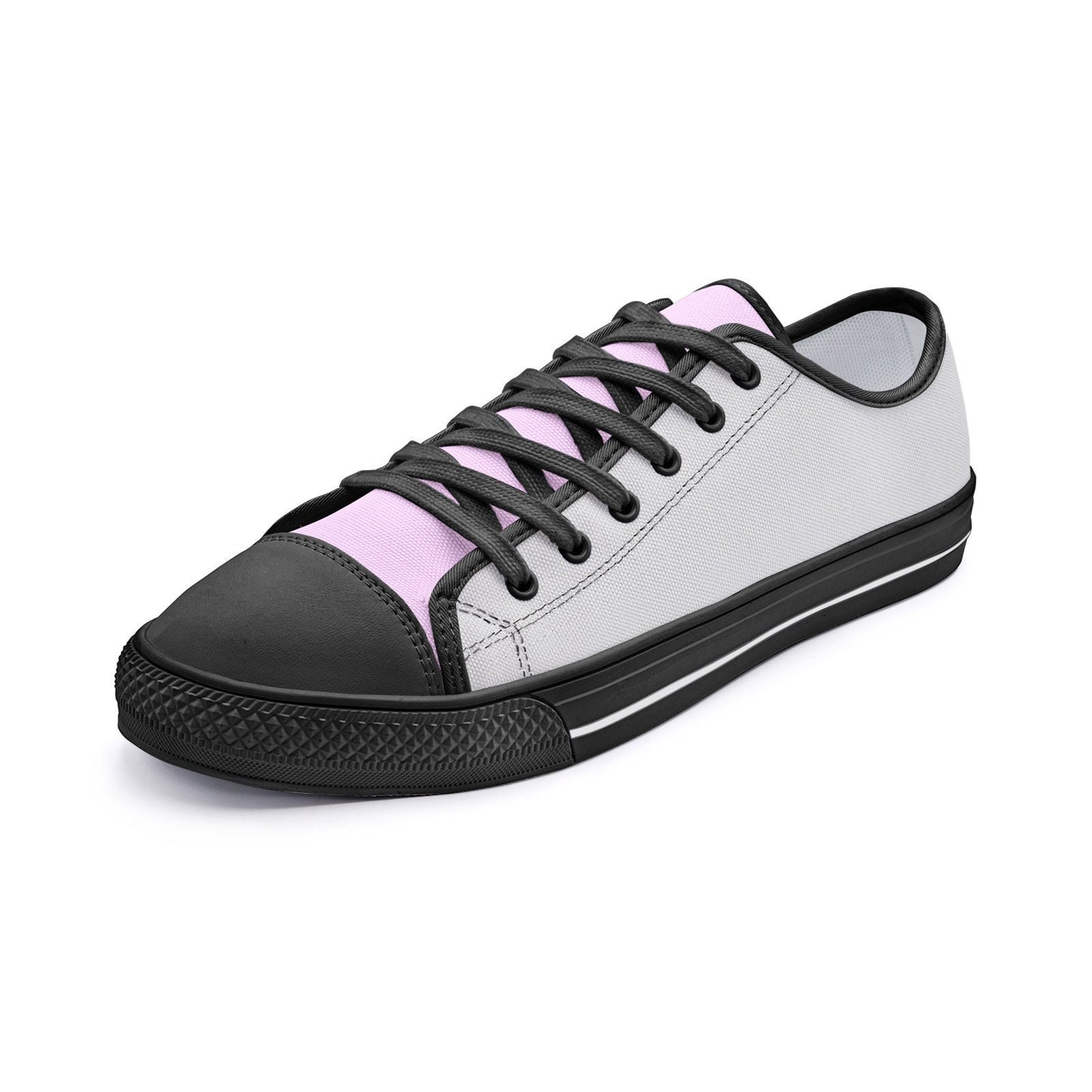 Pink Sneakers Unisex Low Top Canvas Shoes