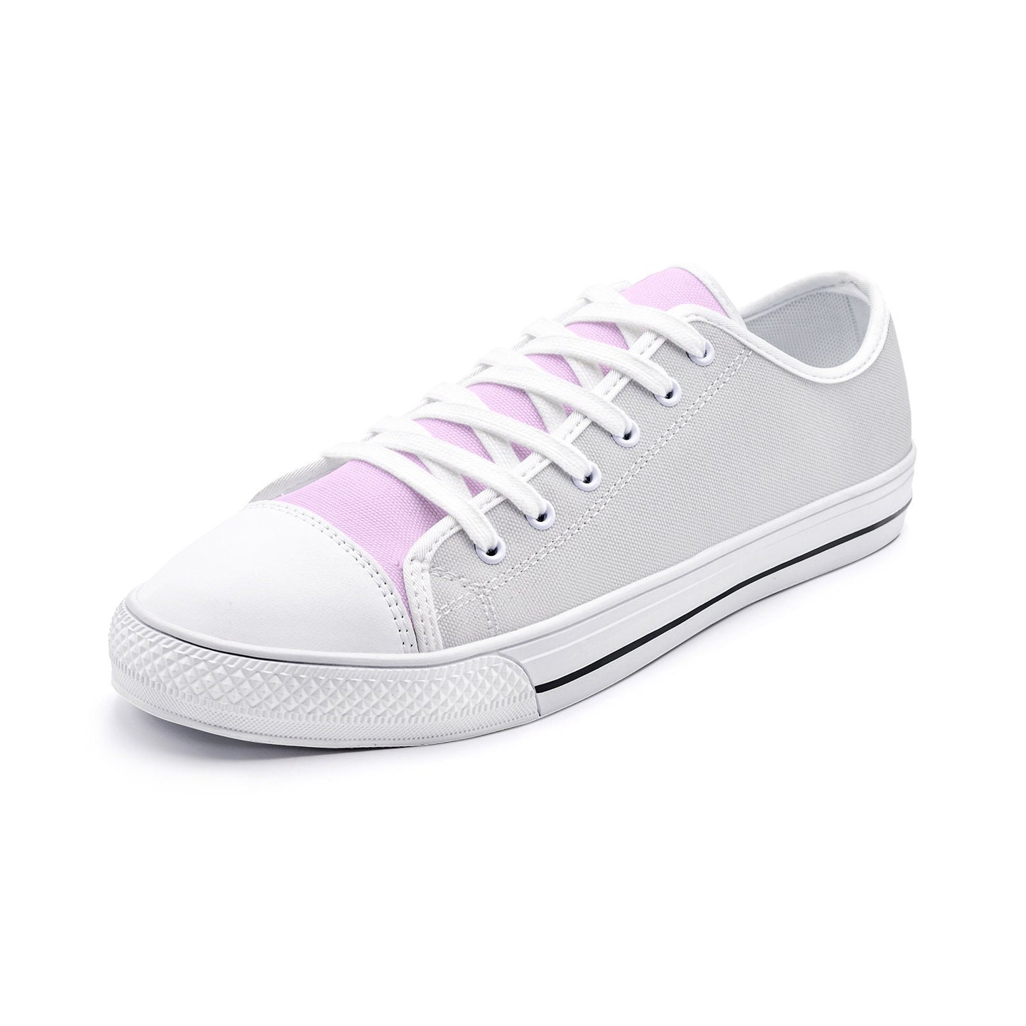 Pink Sneakers Unisex Low Top Canvas Shoes
