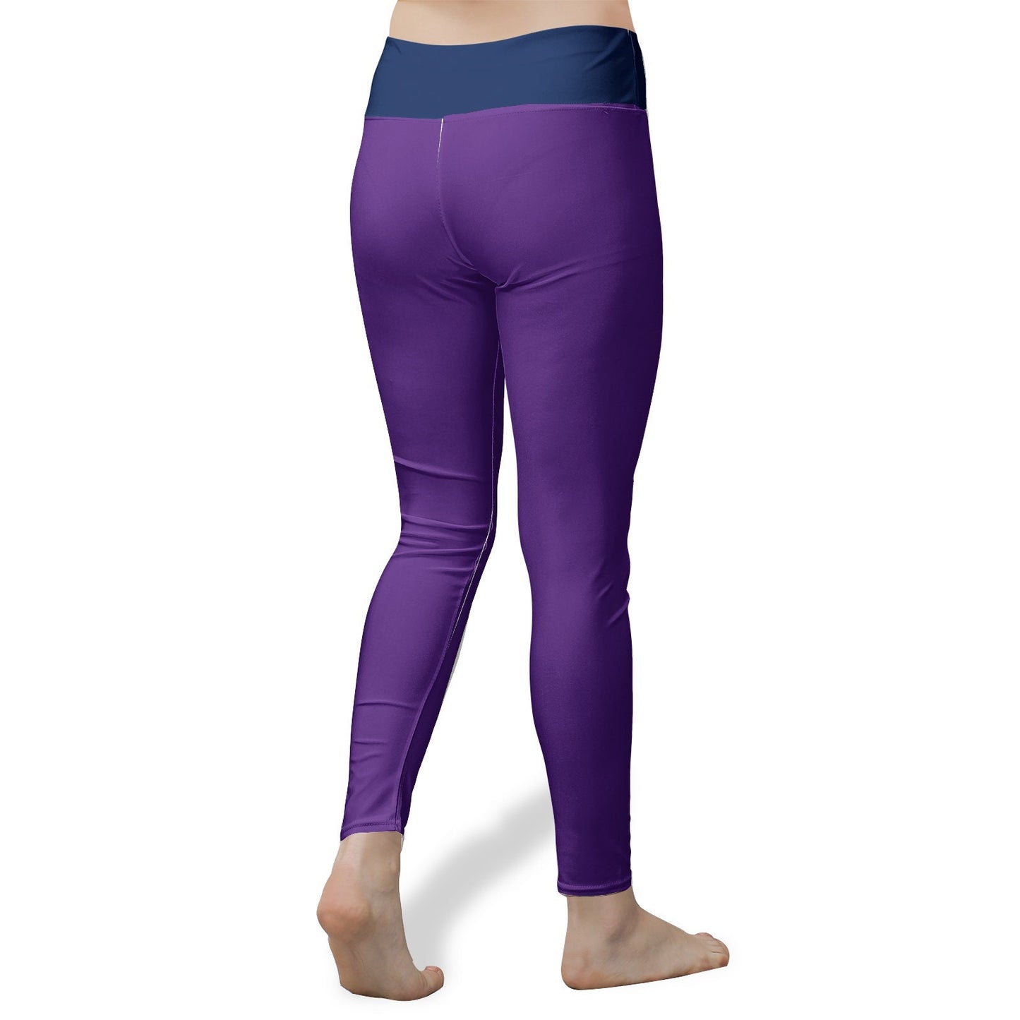 Purple Yoga Leggings: High-Waisted, Breathable Fabric