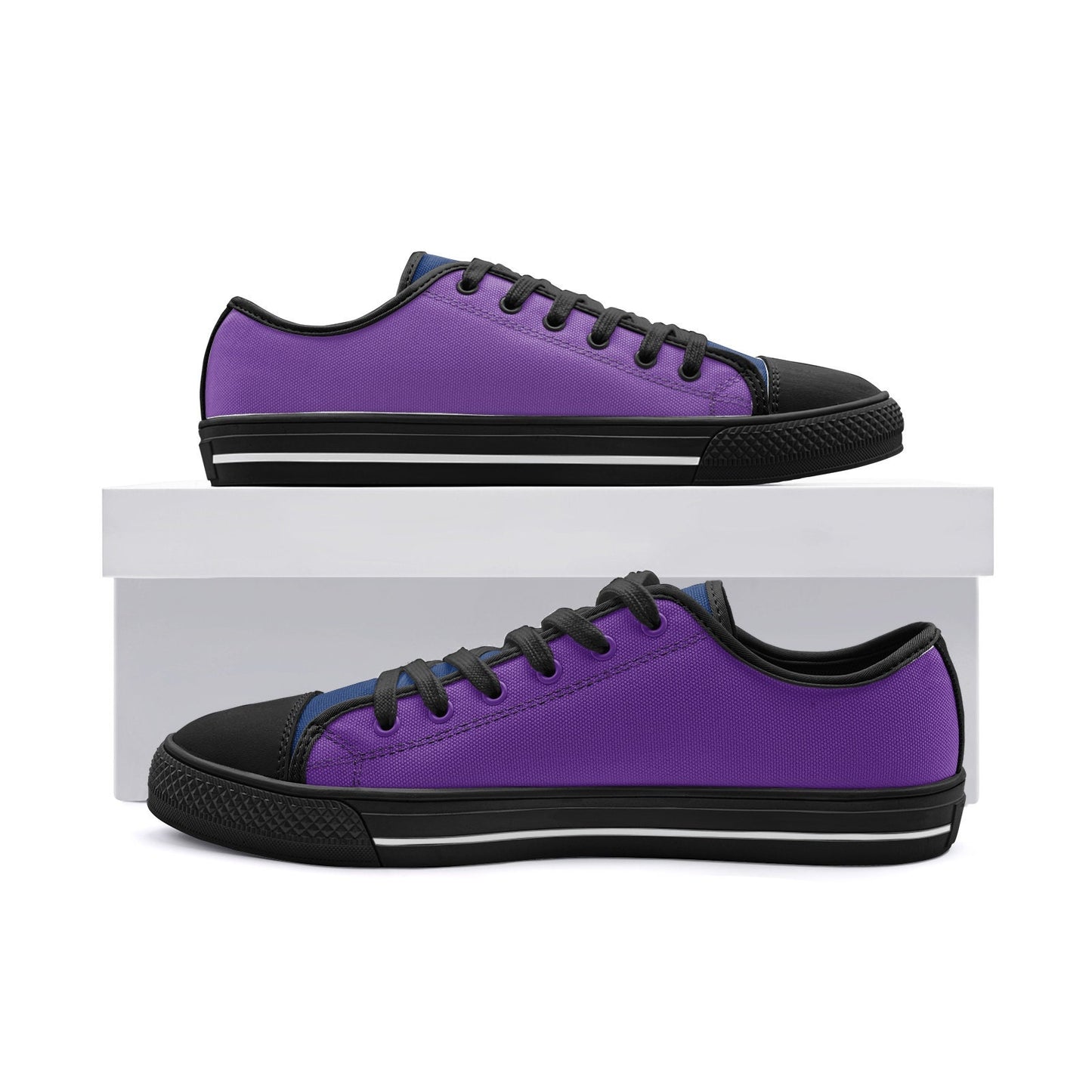 Purple Sneakers Low Top Purple Canvas Sneakers Unisex Sizes