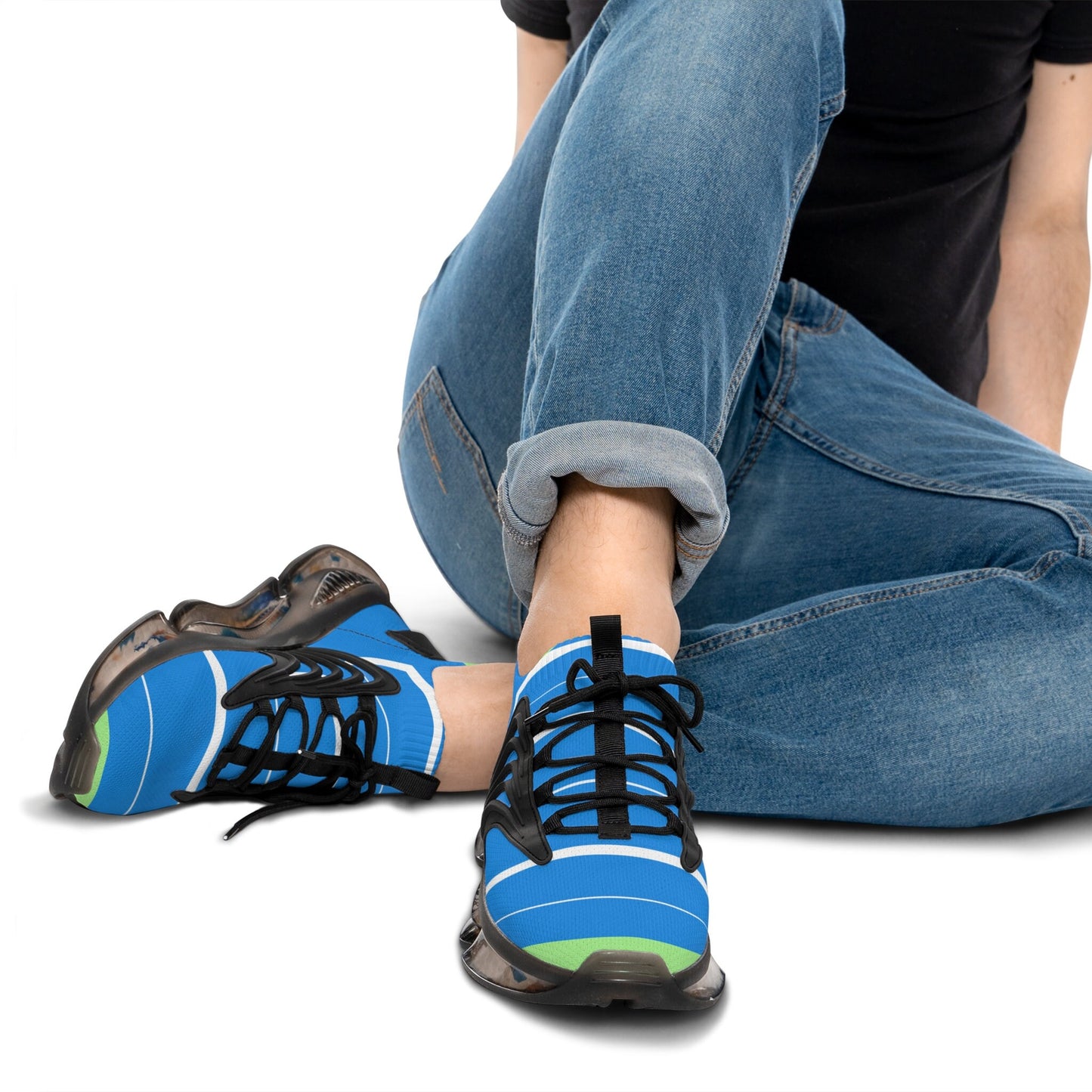 Men's Light Blue Exercise Sneakers