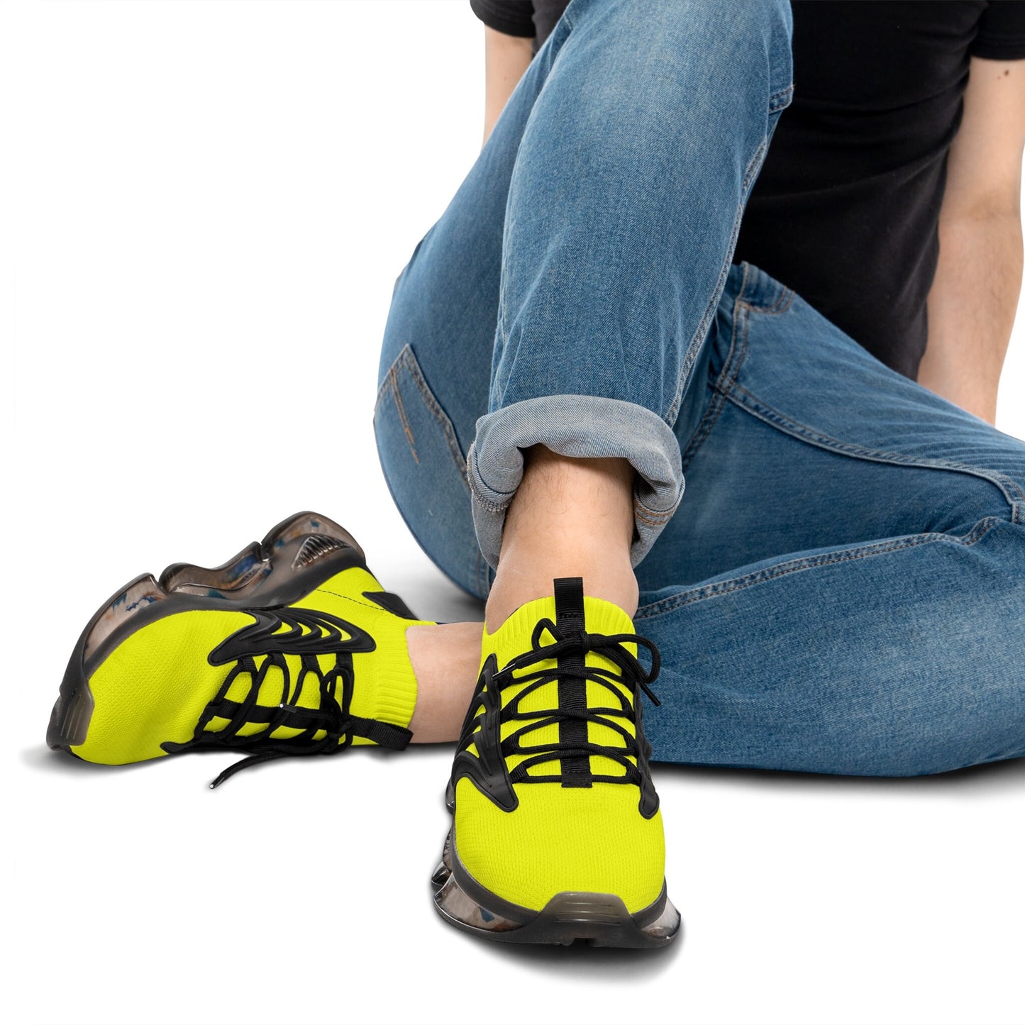 Men's Yellow Running Sneakers