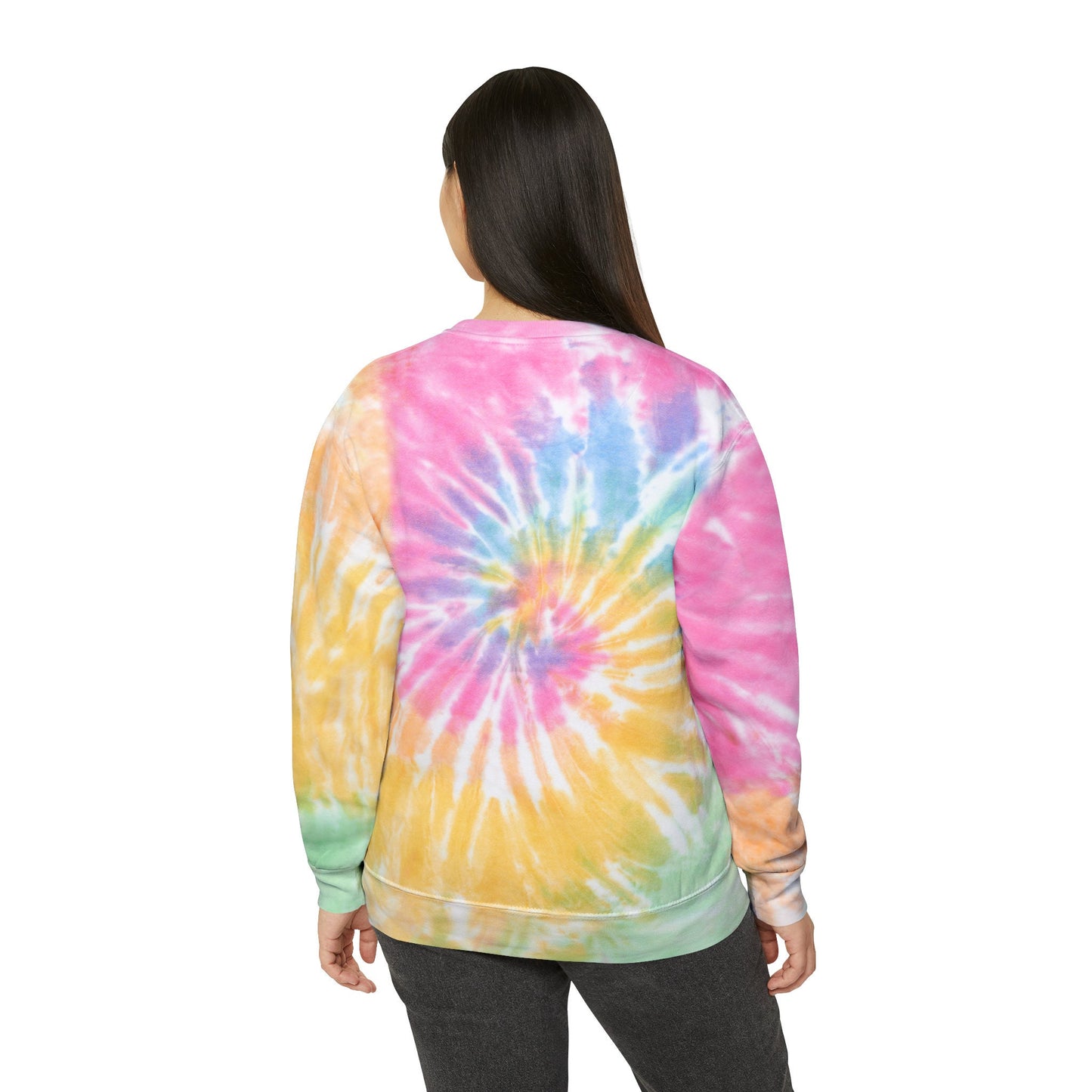 Black Dog Tie-Dye Sweatshirts Unisex Sizes