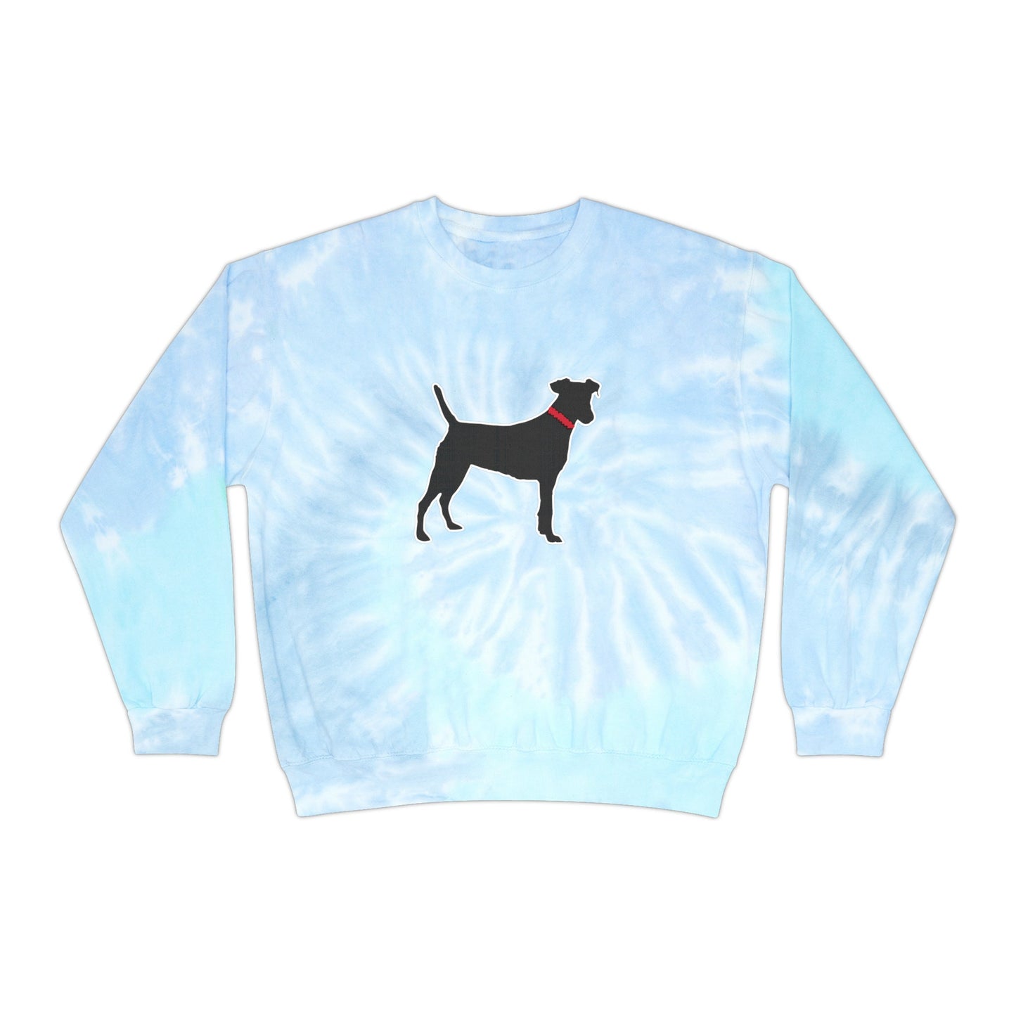Black Dog Tie-Dye Sweatshirts Unisex Sizes