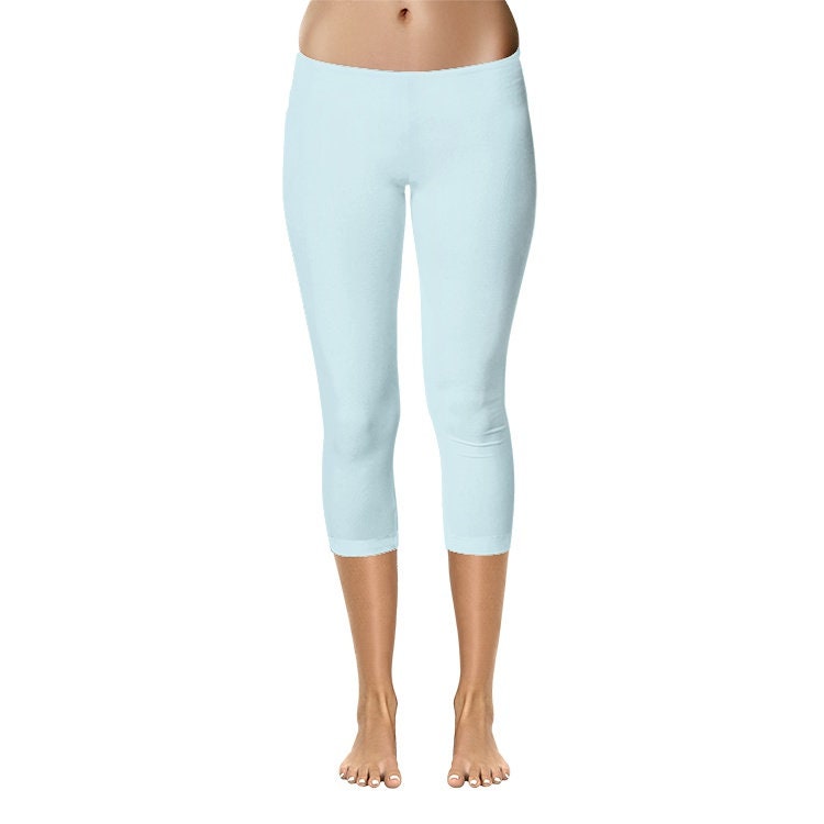 Light Blue Capri Leggings