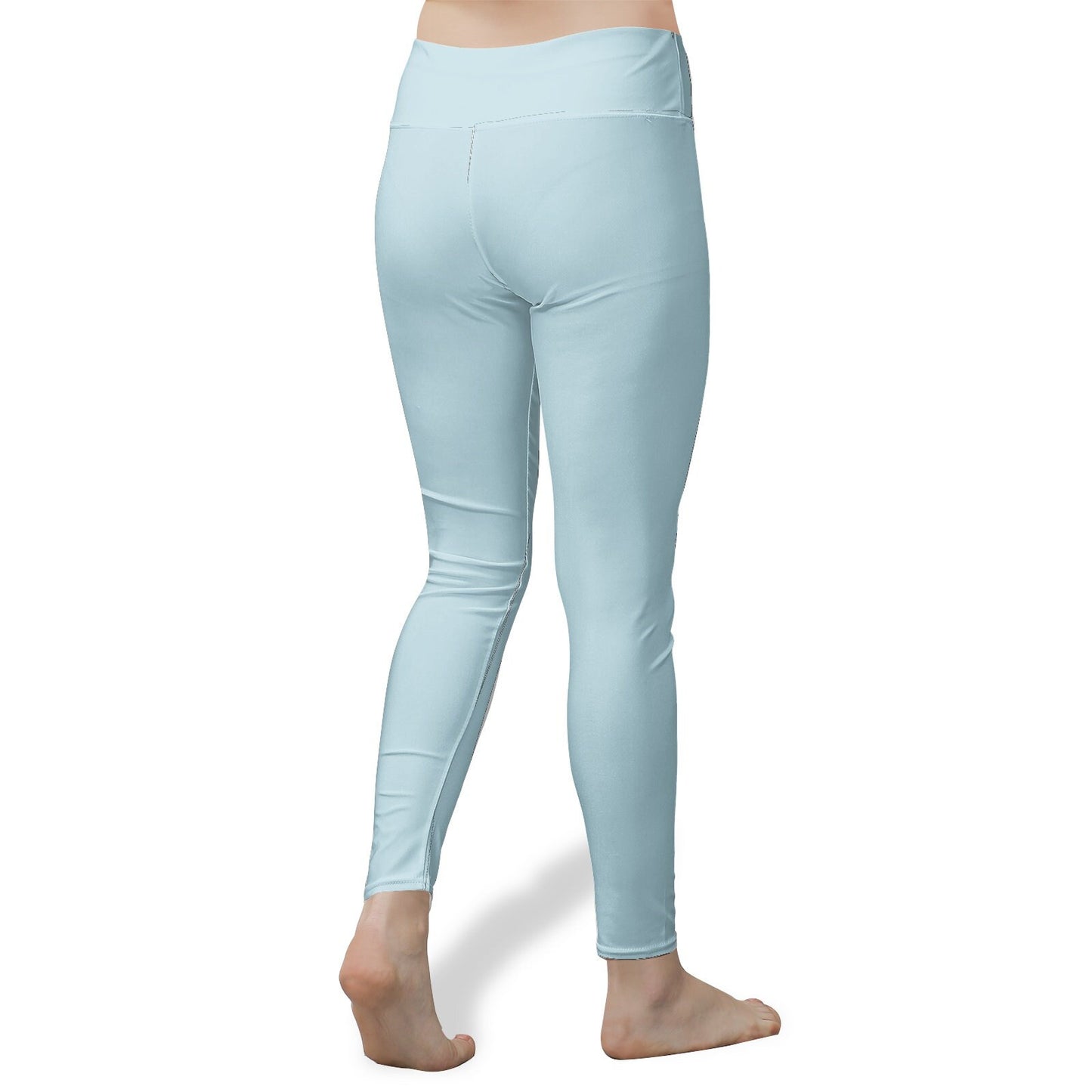 Women's High Waist Light Blue Yoga Leggings