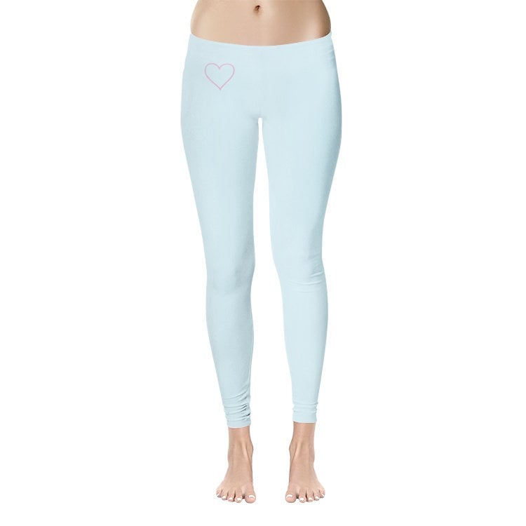 Powder Blue Leggings Women's Temp Control Cotton Leggings
