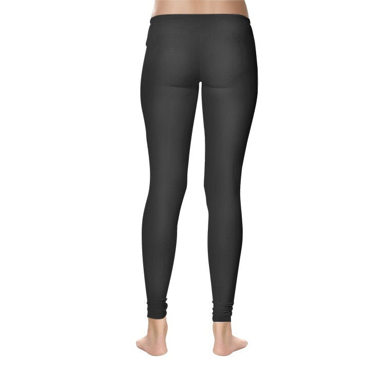 Black Leggings Women's Temp Control Cotton Leggings