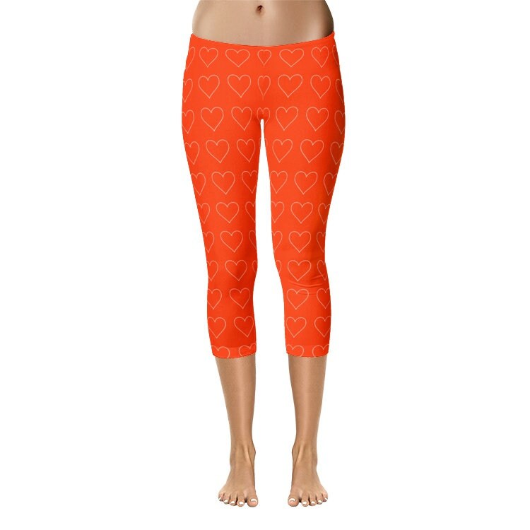 Orange Capri Leggings