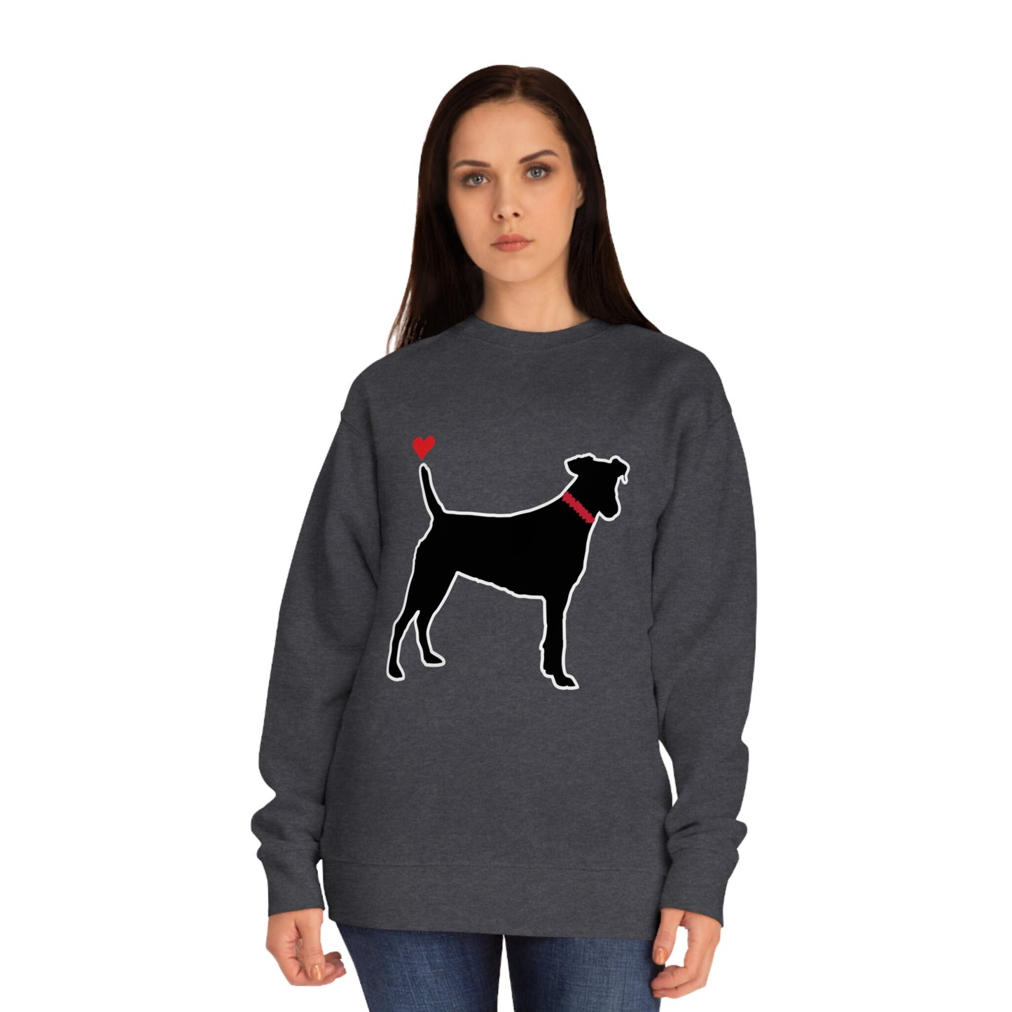 Black Dog Sweatshirts Unisex Crew Black Dog Sweatshirt